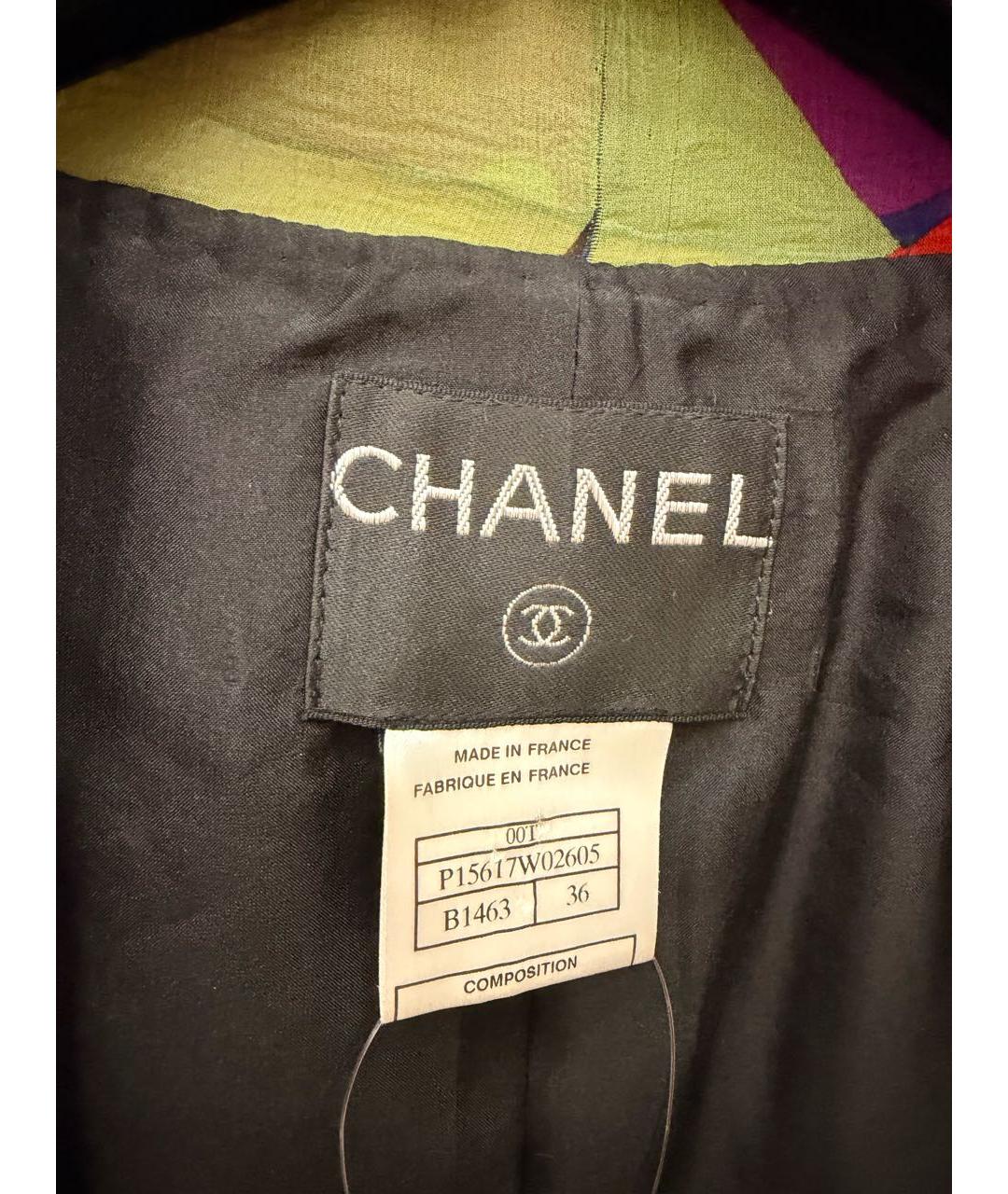 CHANEL Черный полиамидовый жакет/пиджак, фото 3