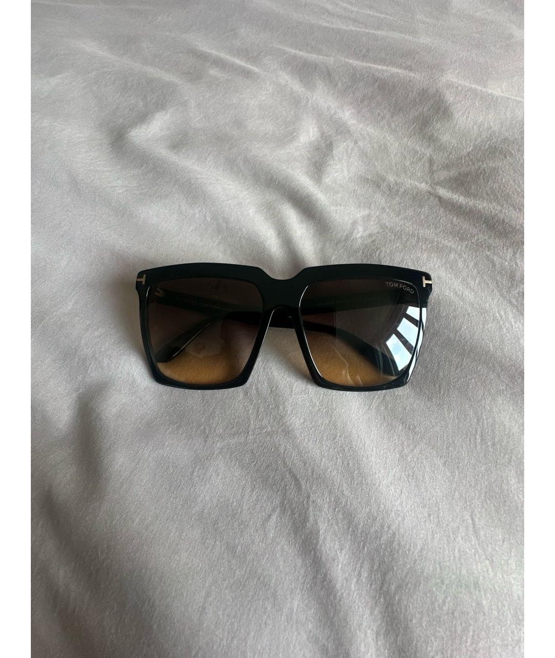 TOM FORD Коричневые пластиковые солнцезащитные очки, фото 2