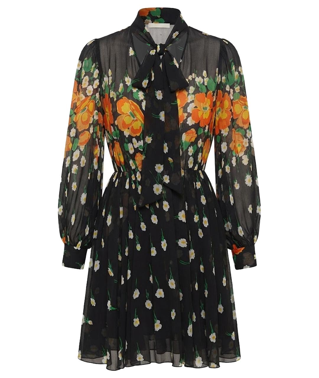 RED VALENTINO Черное полиэстеровое коктейльное платье, фото 1