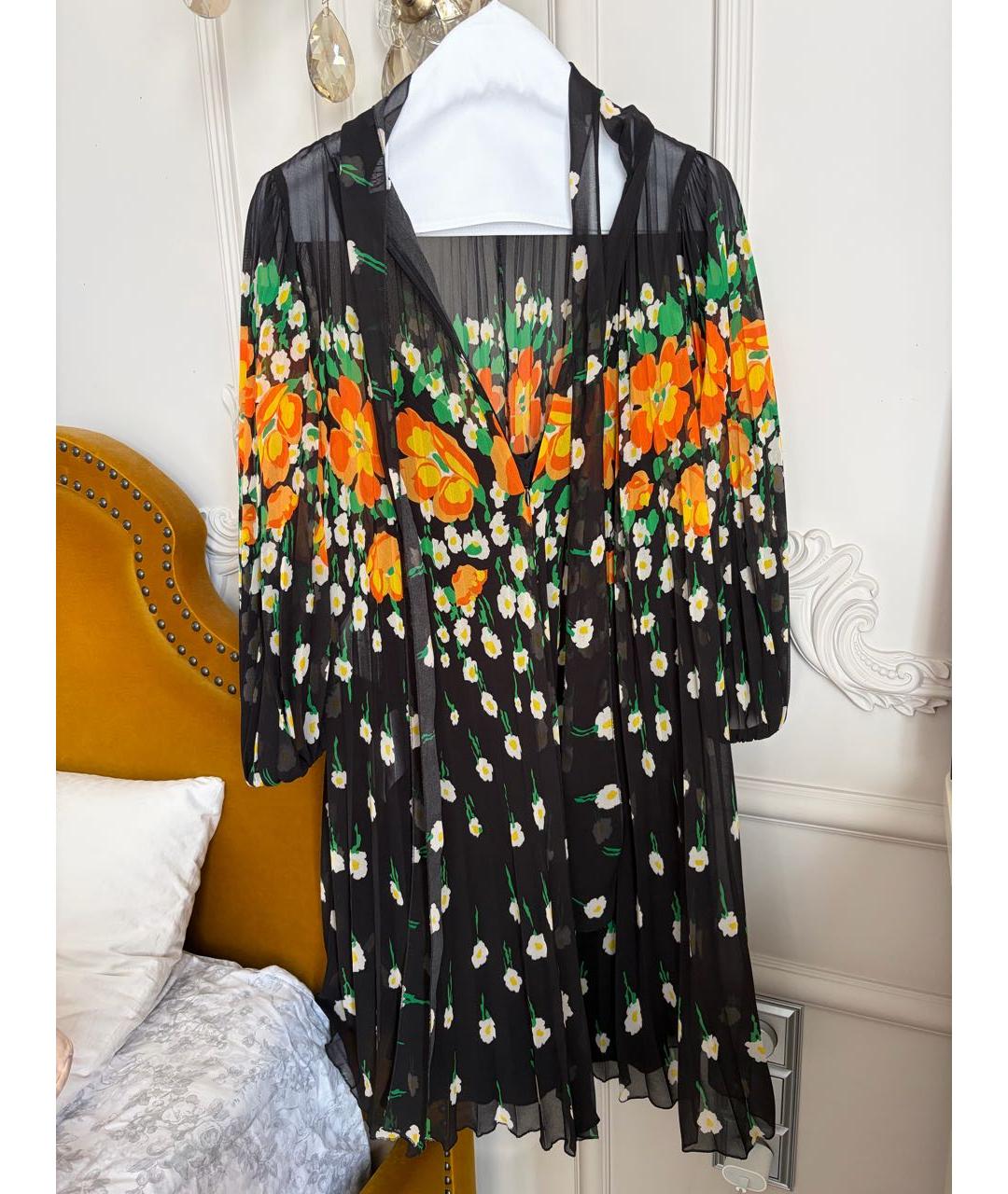 RED VALENTINO Черное полиэстеровое коктейльное платье, фото 2