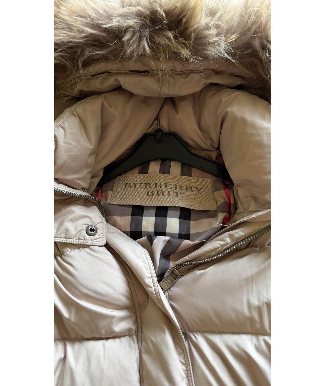 BURBERRY Бежевый пуховик, фото 3