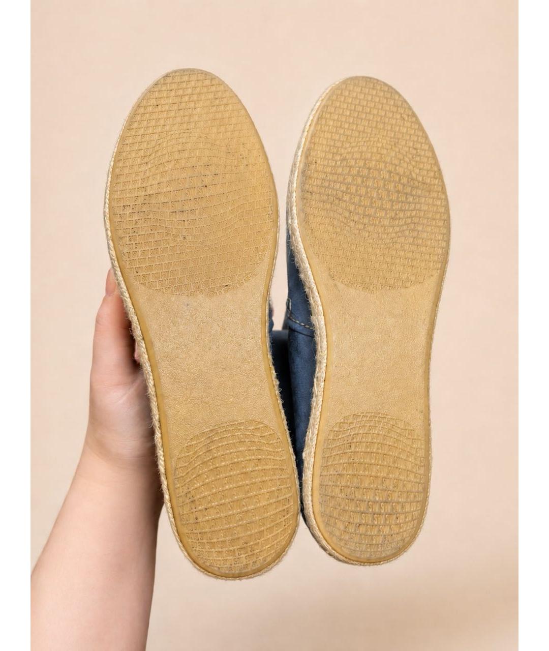 STUART WEITZMAN Синие замшевые сапоги, фото 5
