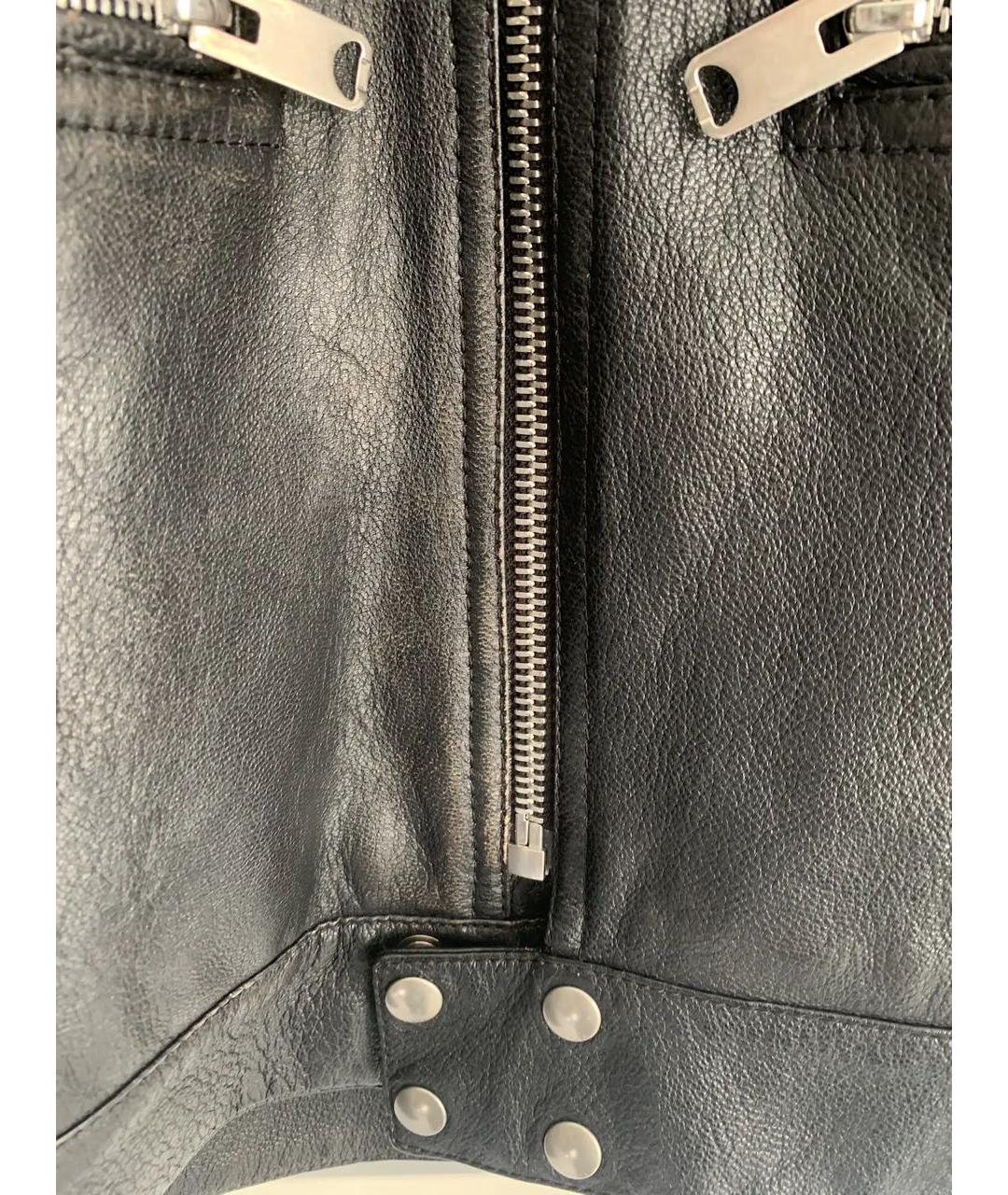 GUCCI Черная кожаная куртка, фото 3