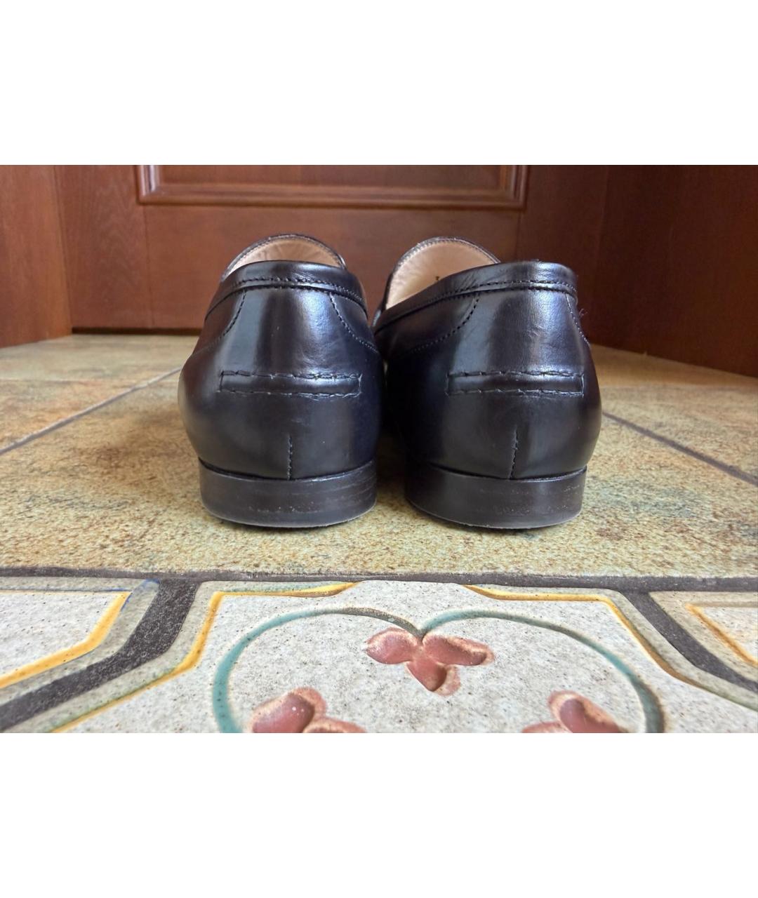 BRUNELLO CUCINELLI Черные кожаные лоферы, фото 4