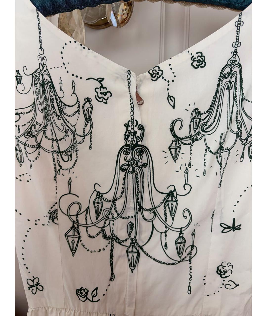 DOLCE&GABBANA Белый хлопковый сарафан, фото 4