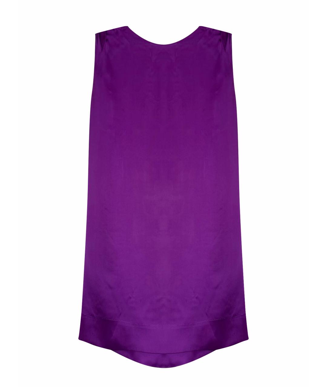 STELLA MCCARTNEY Фиолетовое шелковое коктейльное платье, фото 1