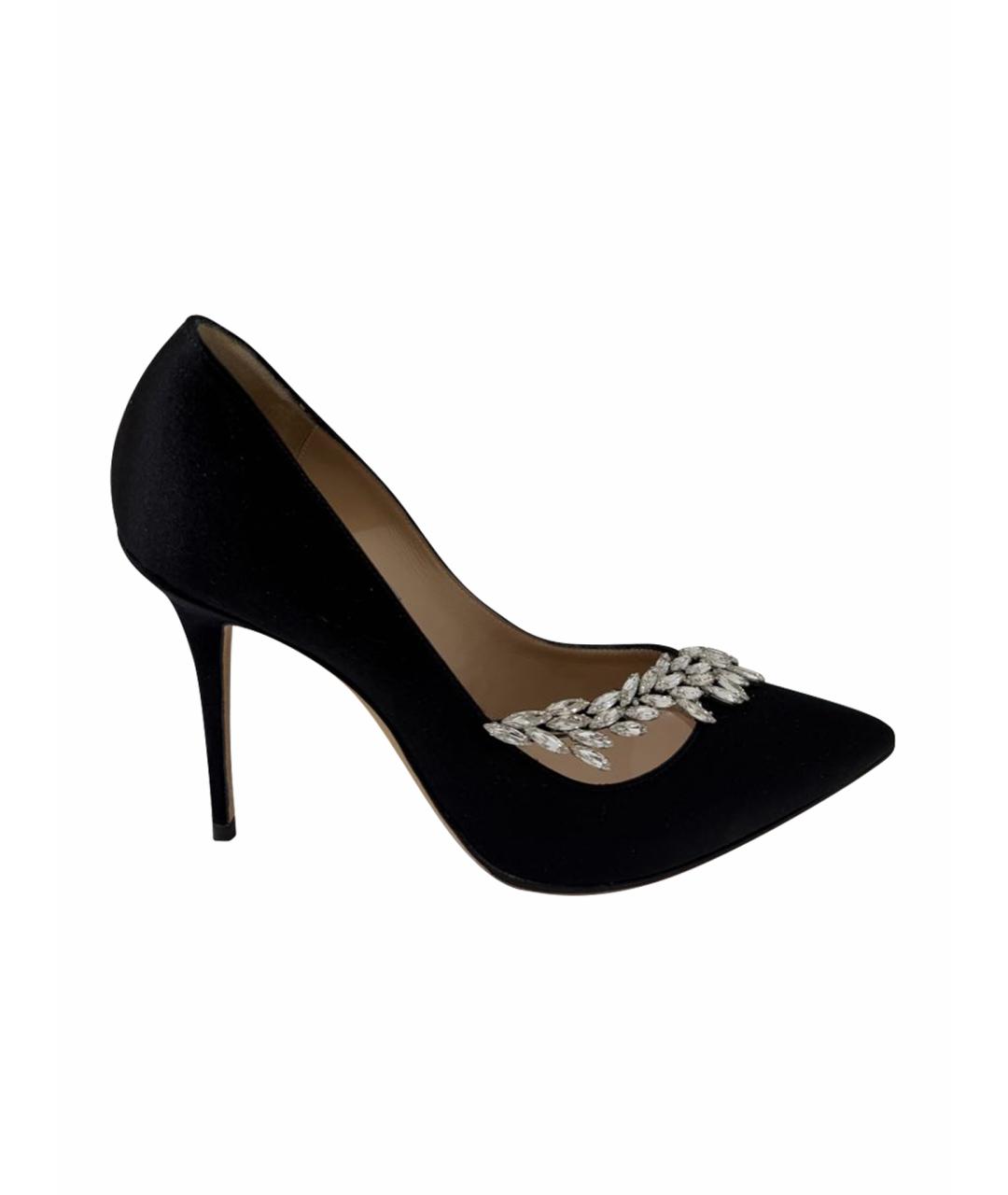 MANOLO BLAHNIK Черные синтетические туфли, фото 1