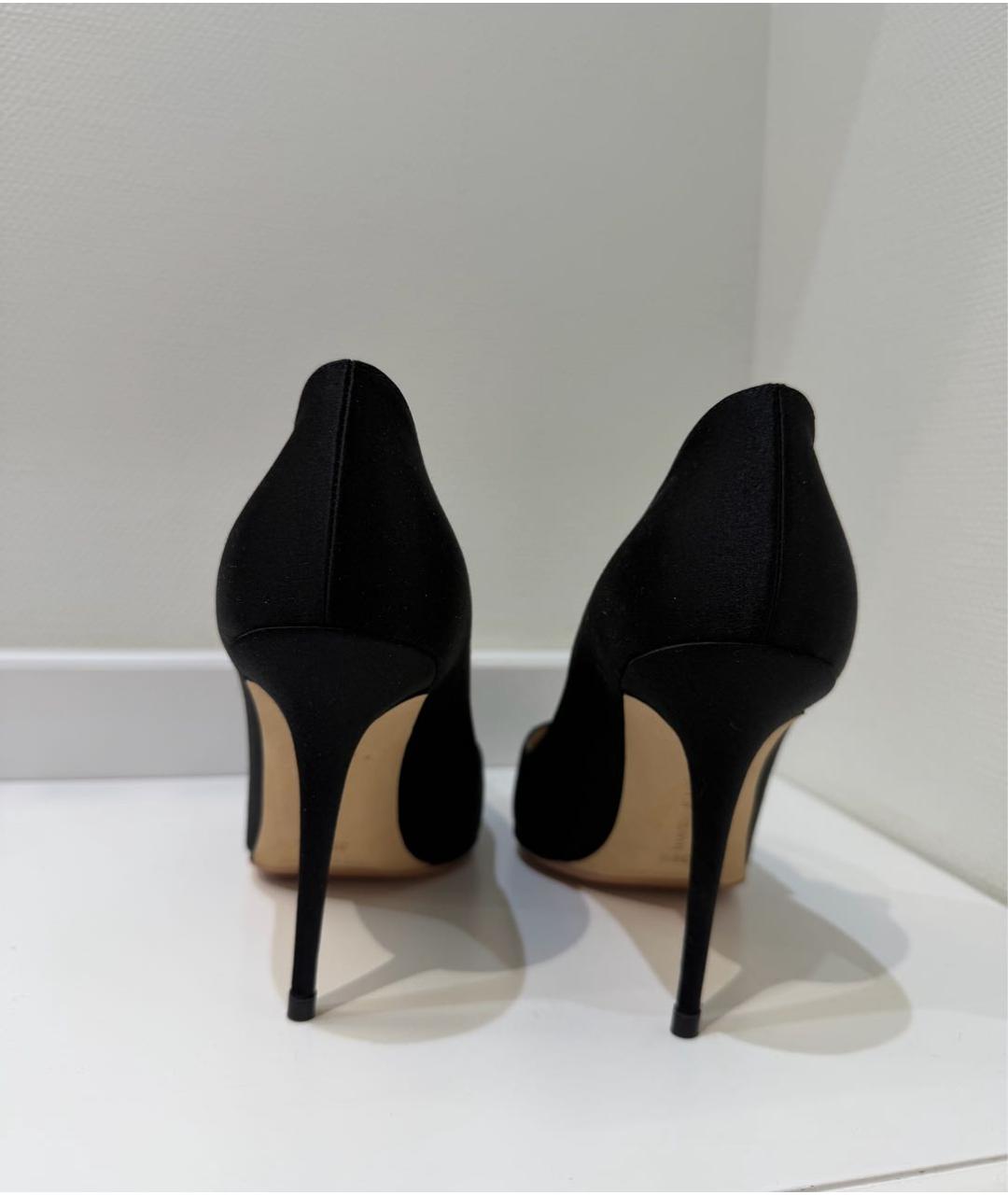 MANOLO BLAHNIK Черные синтетические туфли, фото 4