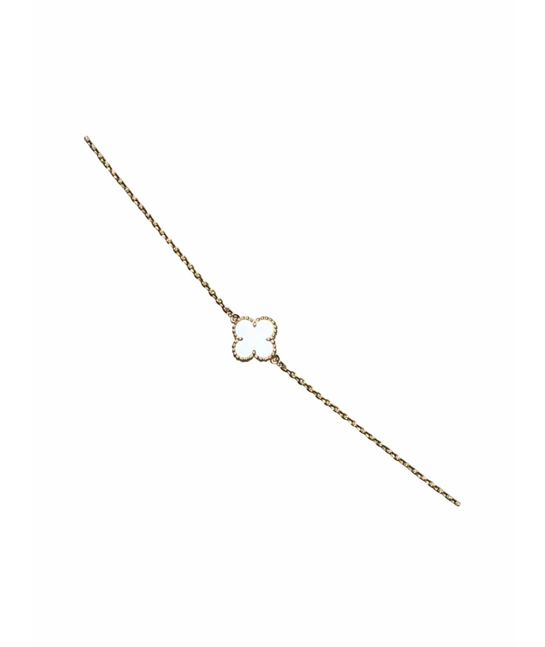 VAN CLEEF & ARPELS Белый браслет из желтого золота, фото 1