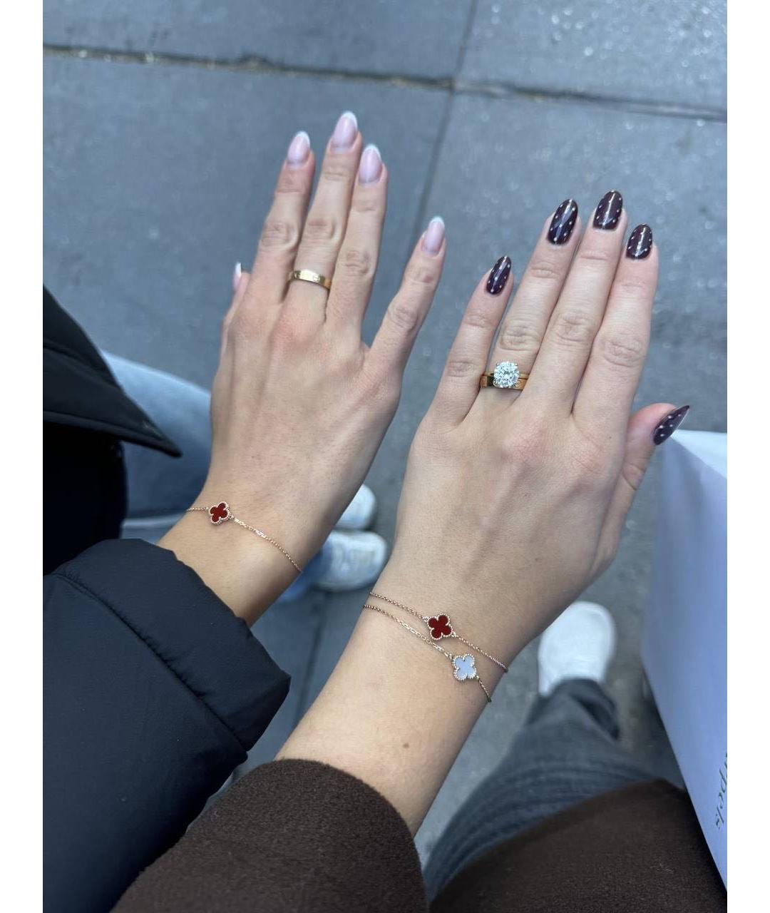 VAN CLEEF & ARPELS Бордовый браслет из розового золота, фото 3