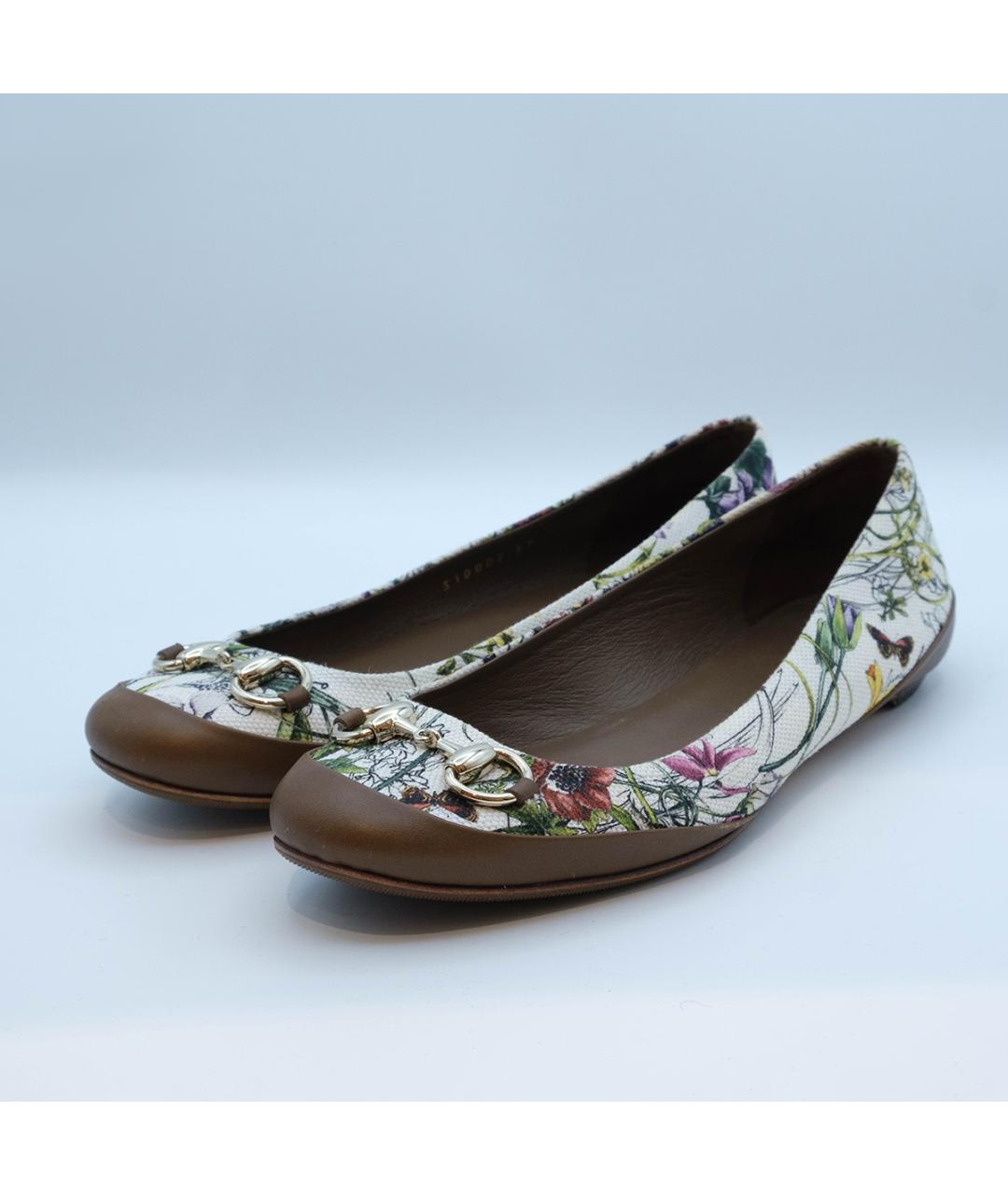 GUCCI Мульти кожаные балетки, фото 3