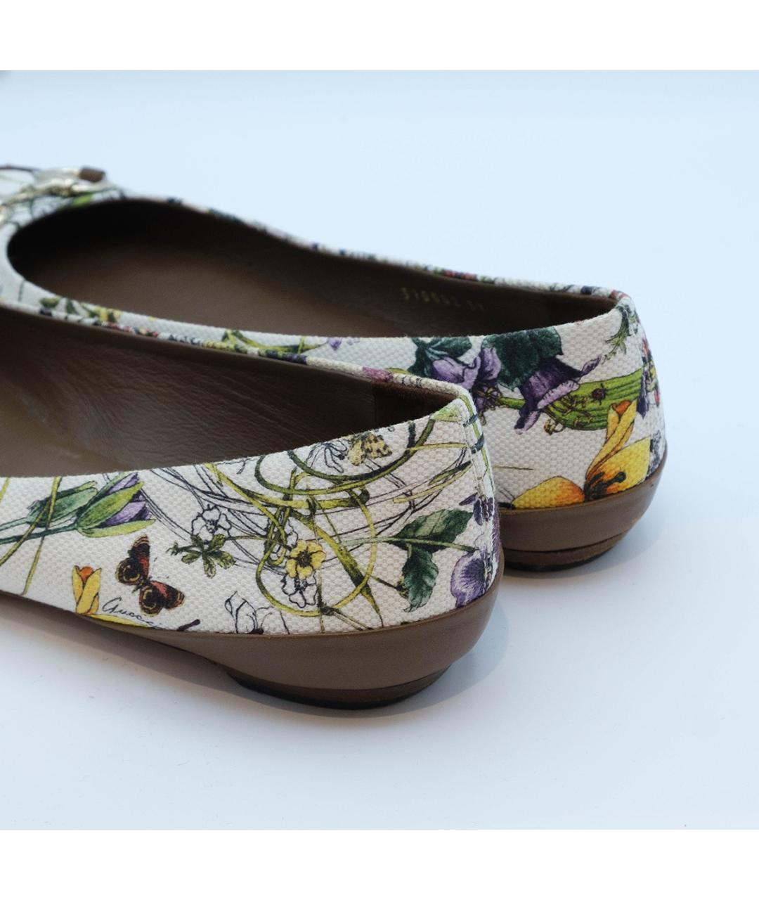 GUCCI Мульти кожаные балетки, фото 5