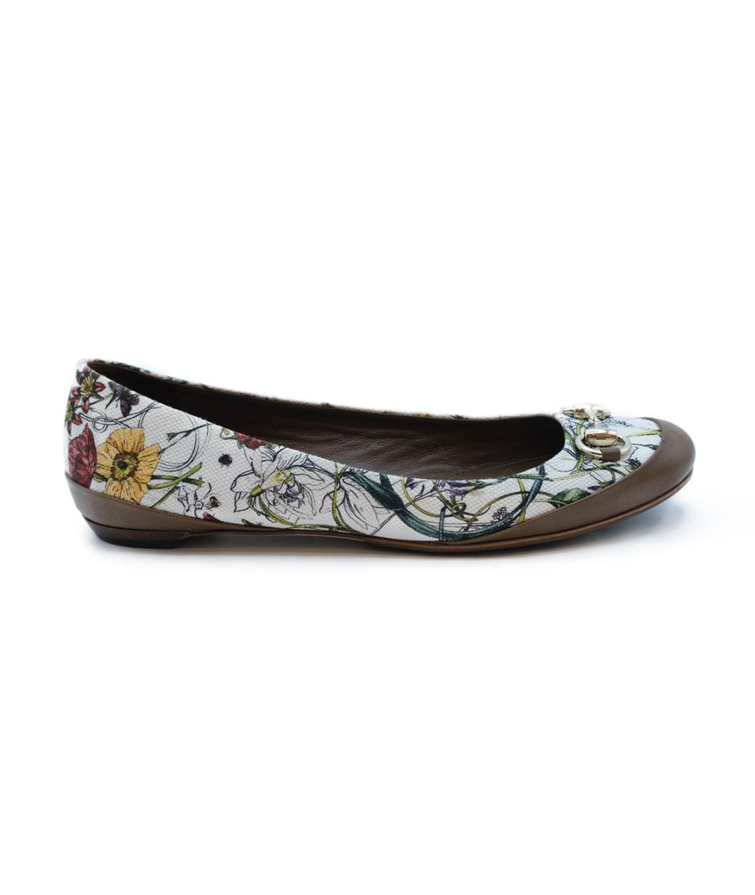 GUCCI Мульти кожаные балетки, фото 7