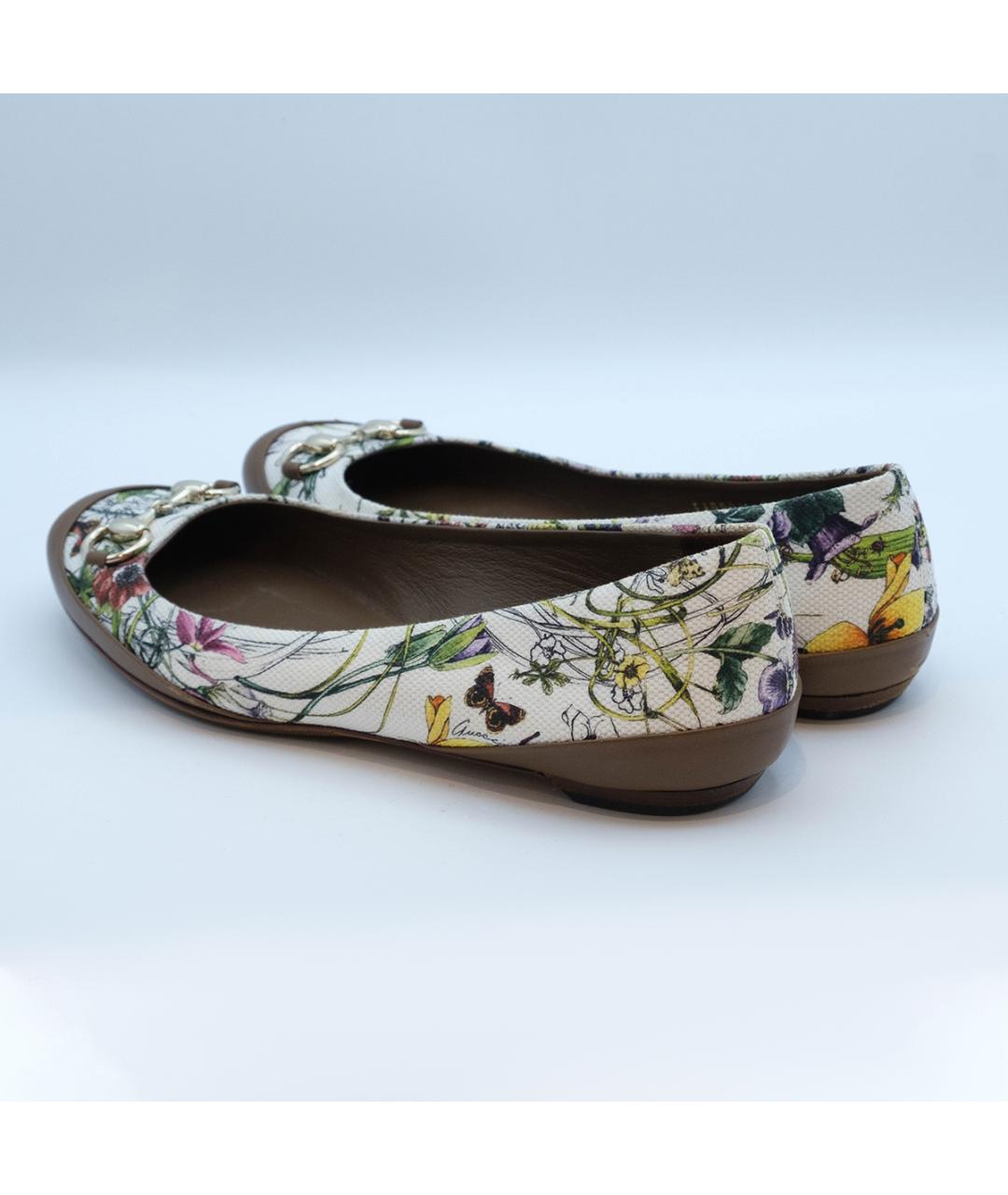 GUCCI Мульти кожаные балетки, фото 6