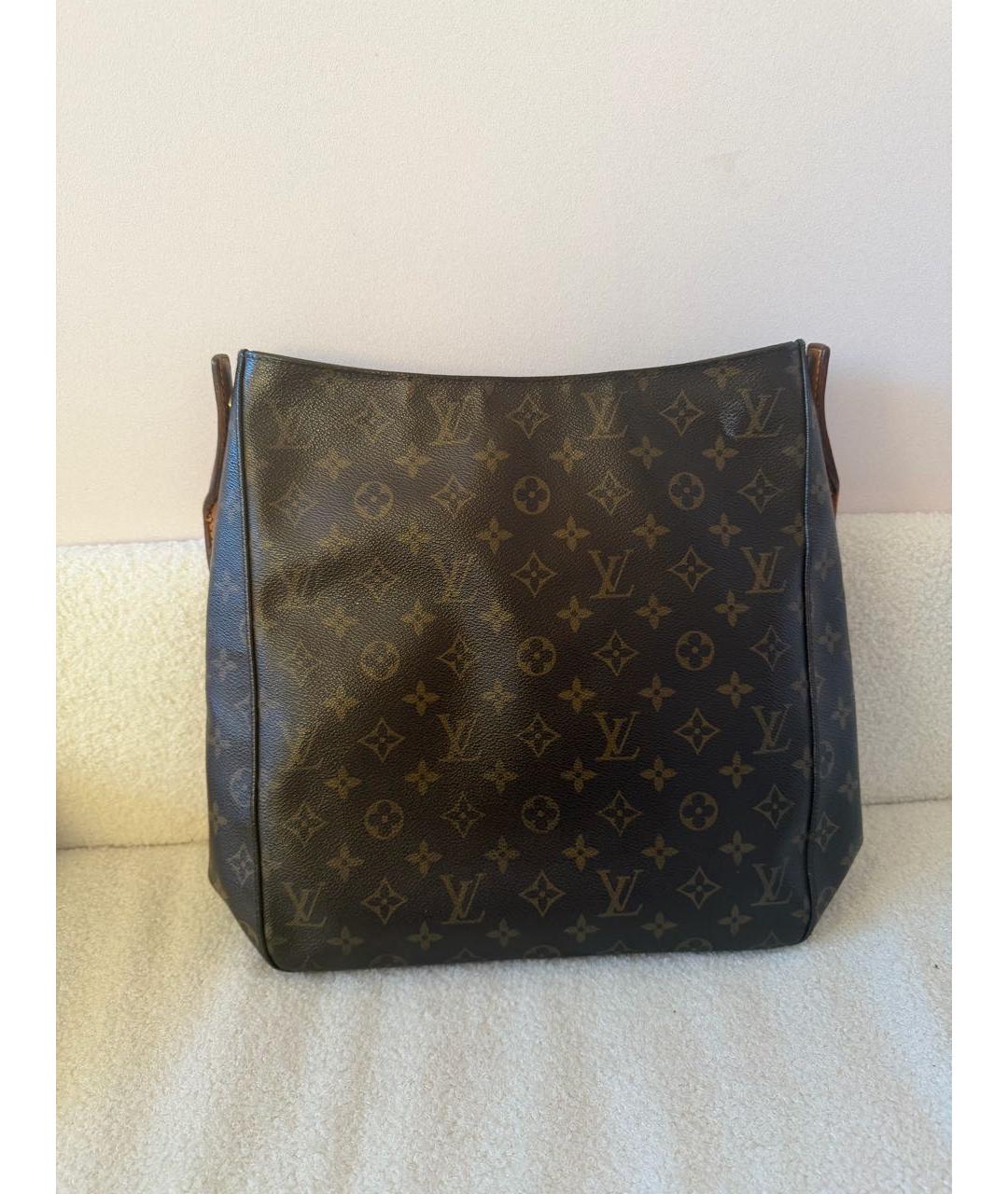 LOUIS VUITTON Коричневая сумка через плечо из канвы, фото 3