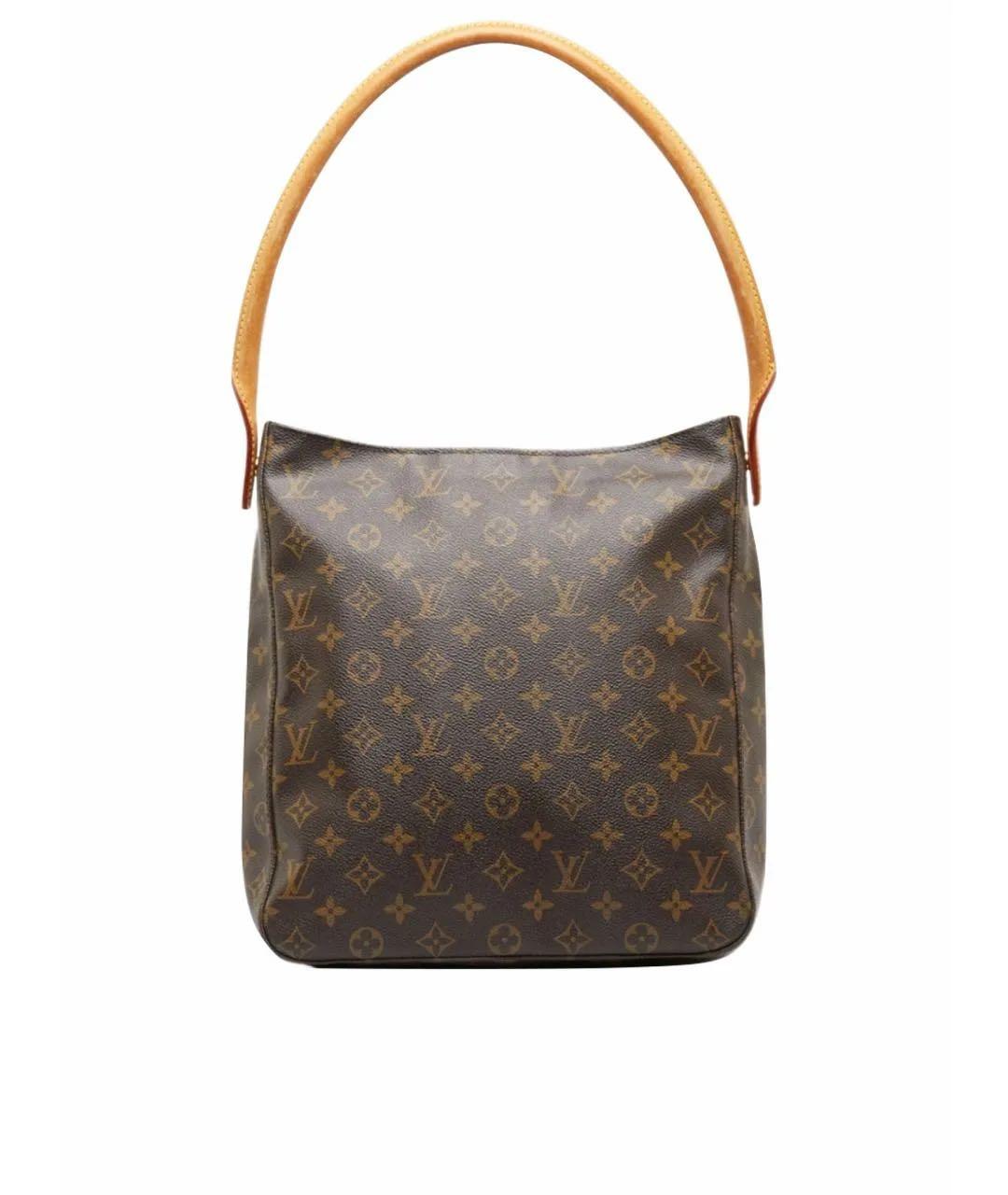 LOUIS VUITTON Коричневая сумка через плечо из канвы, фото 9