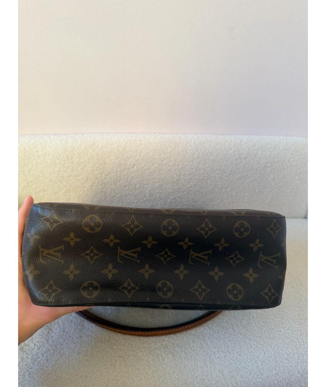 LOUIS VUITTON Коричневая сумка через плечо из канвы, фото 4