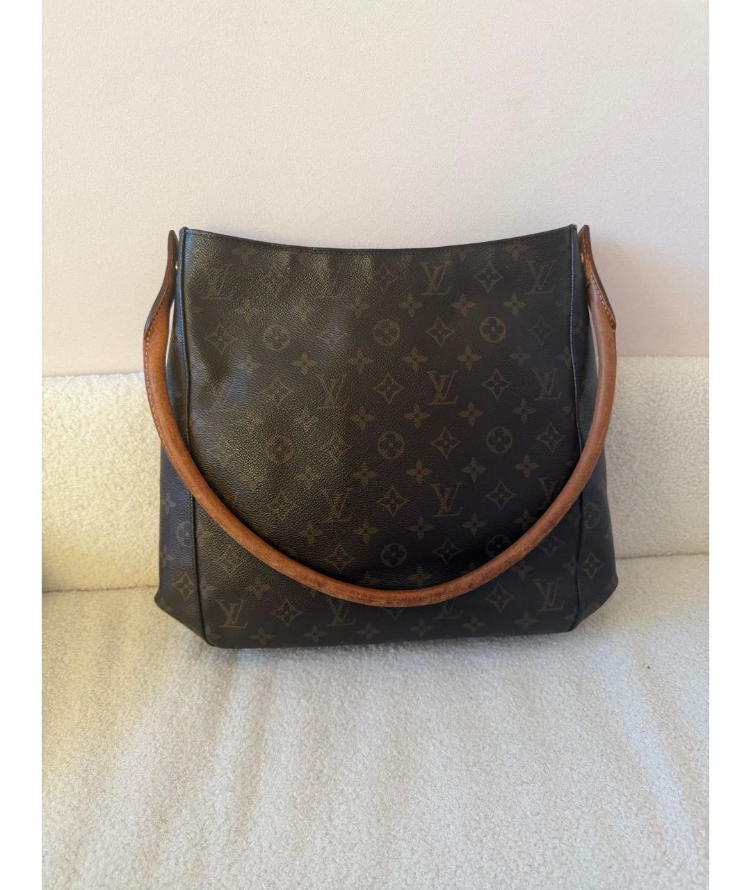 LOUIS VUITTON Коричневая сумка через плечо из канвы, фото 2