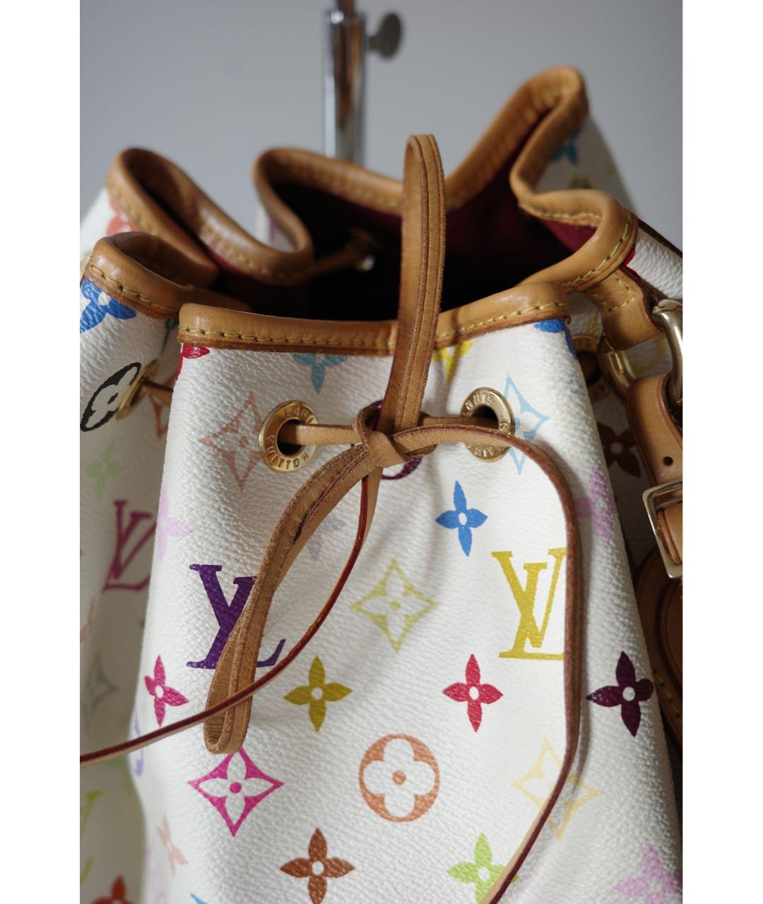 LOUIS VUITTON Белая кожаная сумка через плечо, фото 5