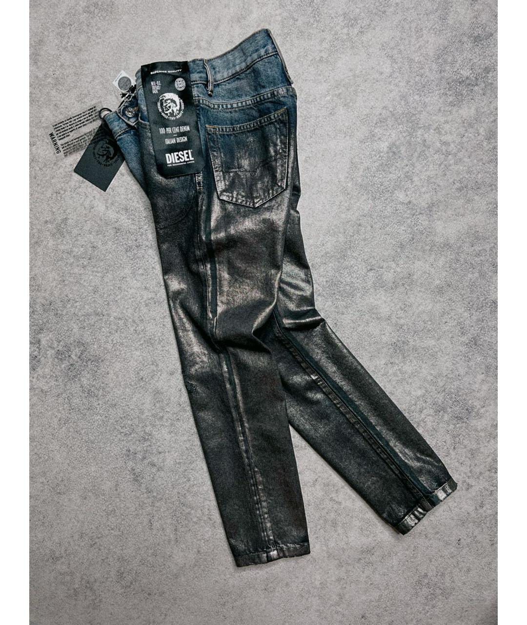 DIESEL Черные хлопковые детские джинсы, фото 3
