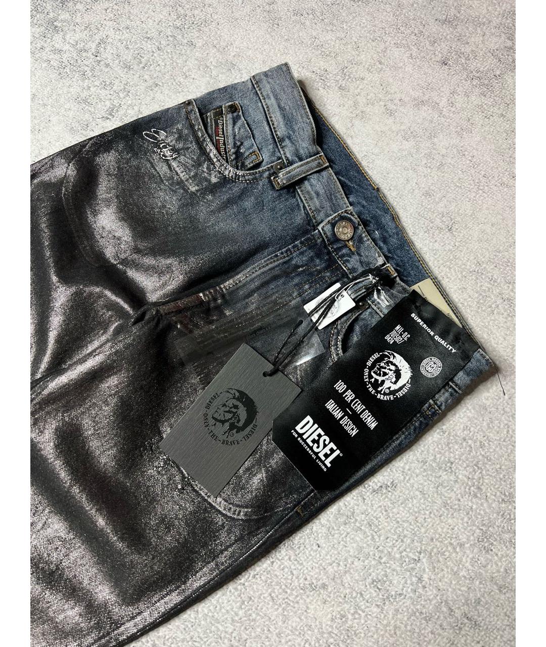 DIESEL Черные хлопковые детские джинсы, фото 4