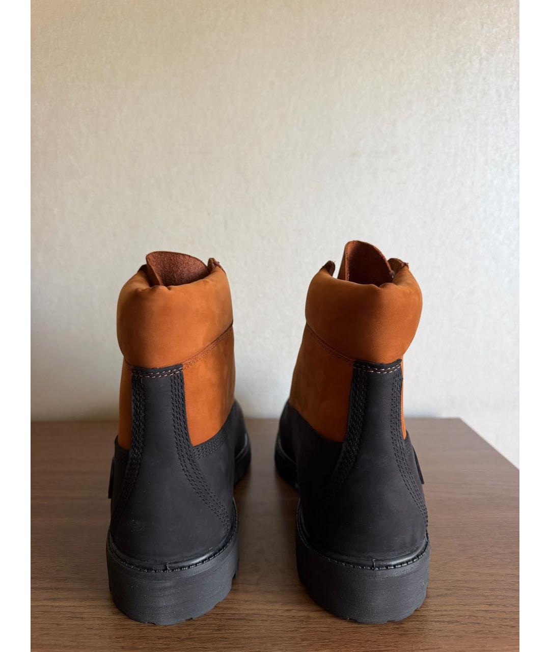 TIMBERLAND Черные нубуковые высокие ботинки, фото 4