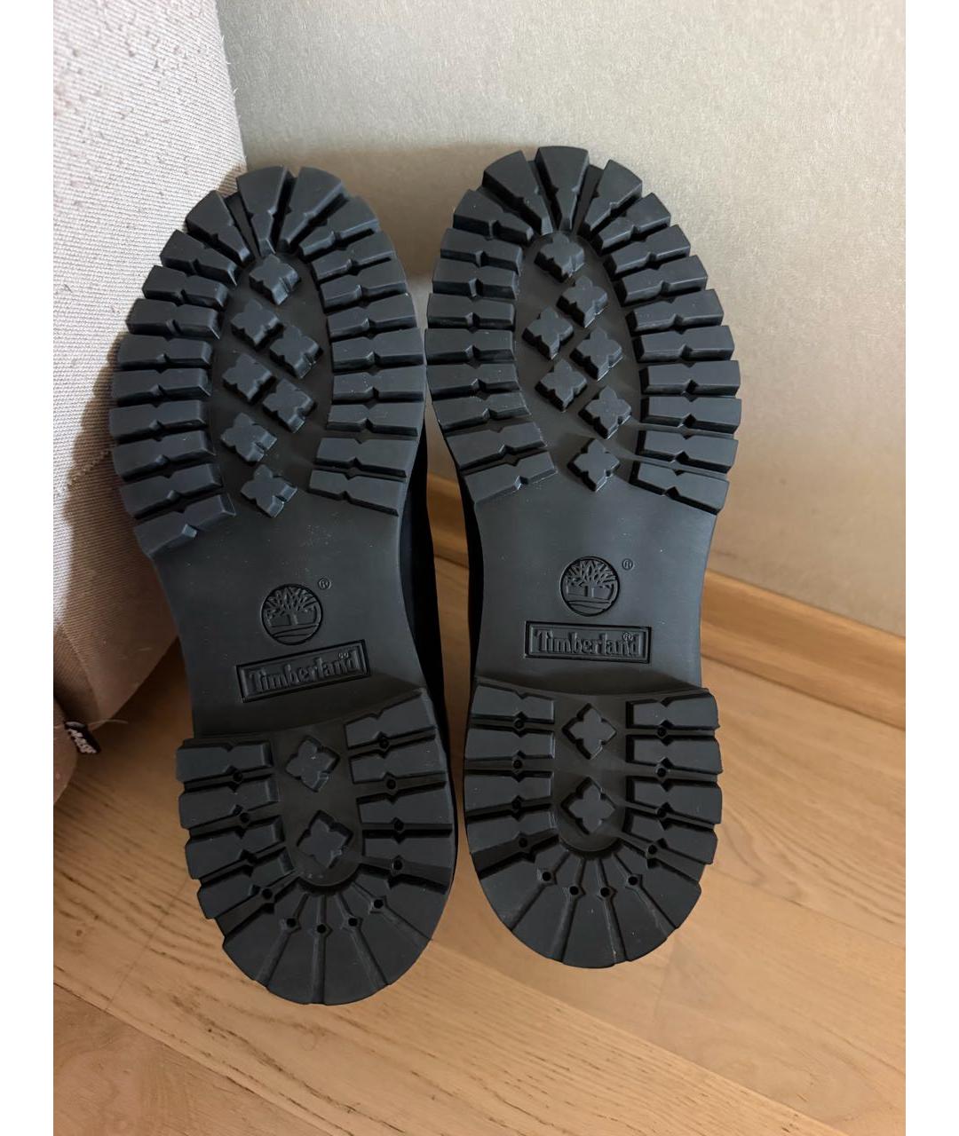 TIMBERLAND Черные нубуковые высокие ботинки, фото 6