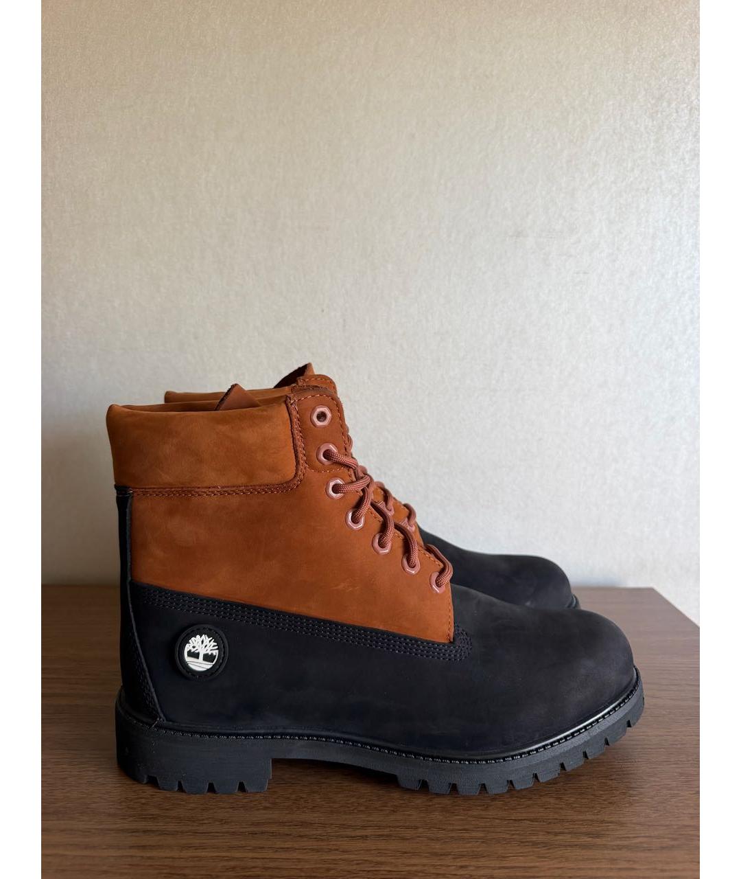 TIMBERLAND Черные нубуковые высокие ботинки, фото 7
