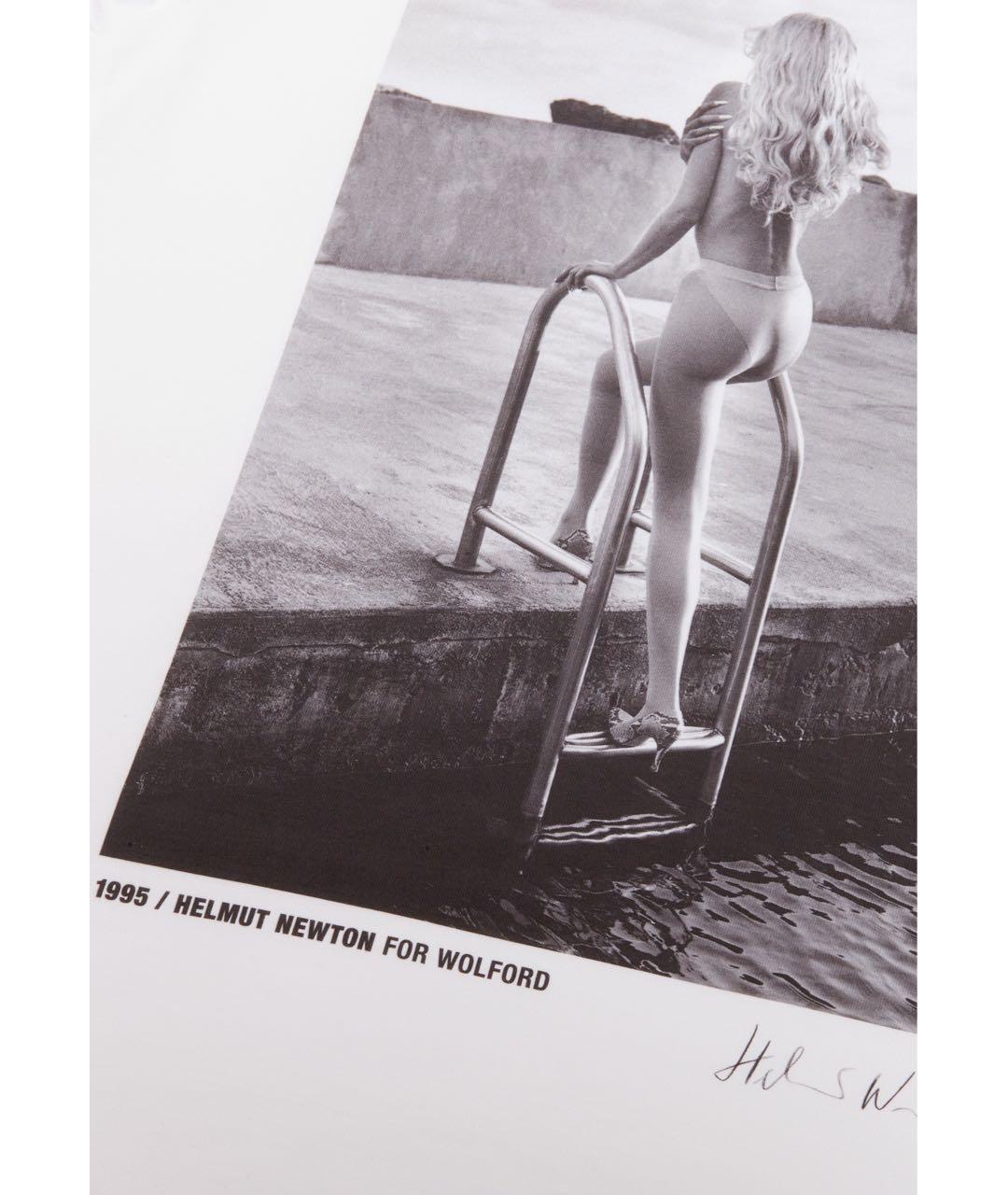 WOLFORD Белая хлопковая футболка, фото 4