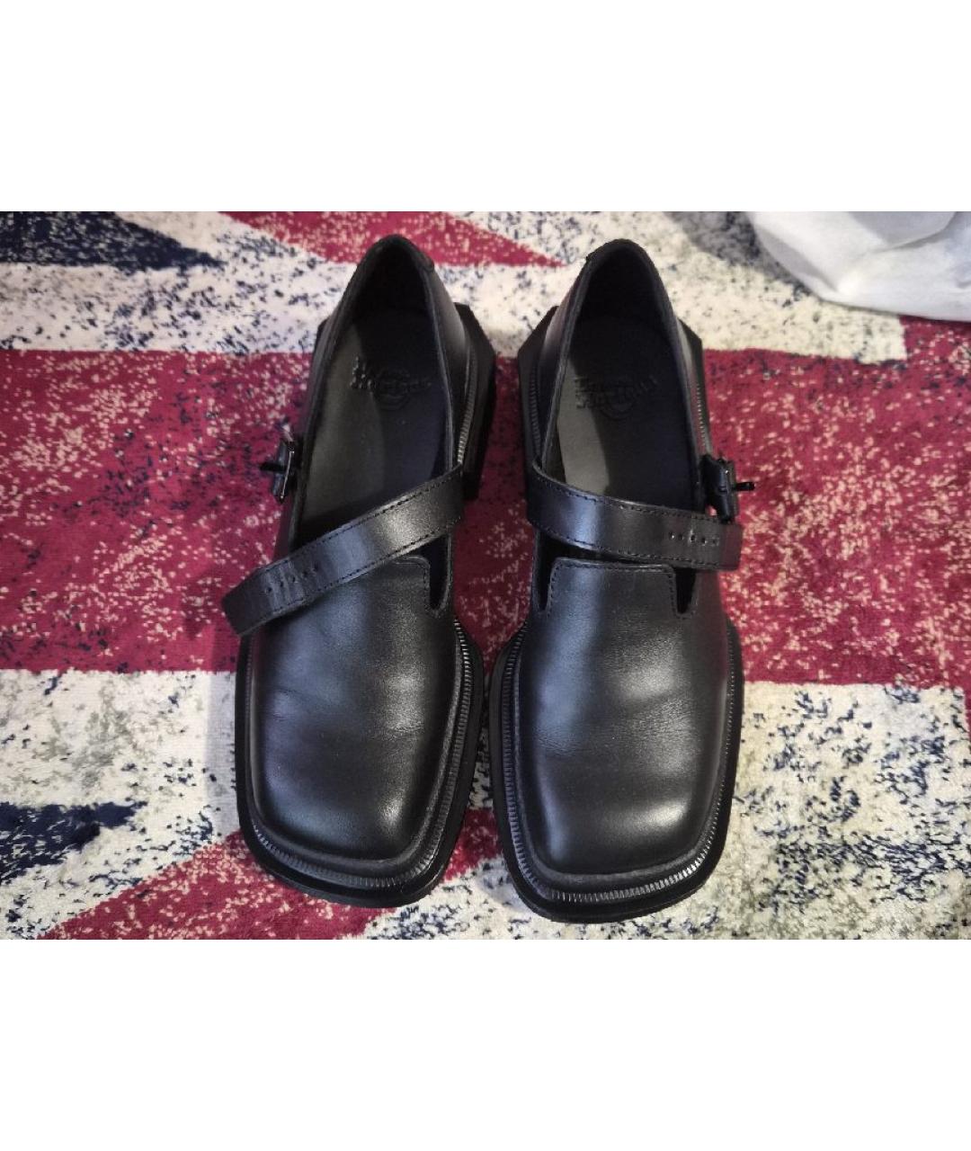 DR. MARTENS Черные кожаные туфли, фото 2