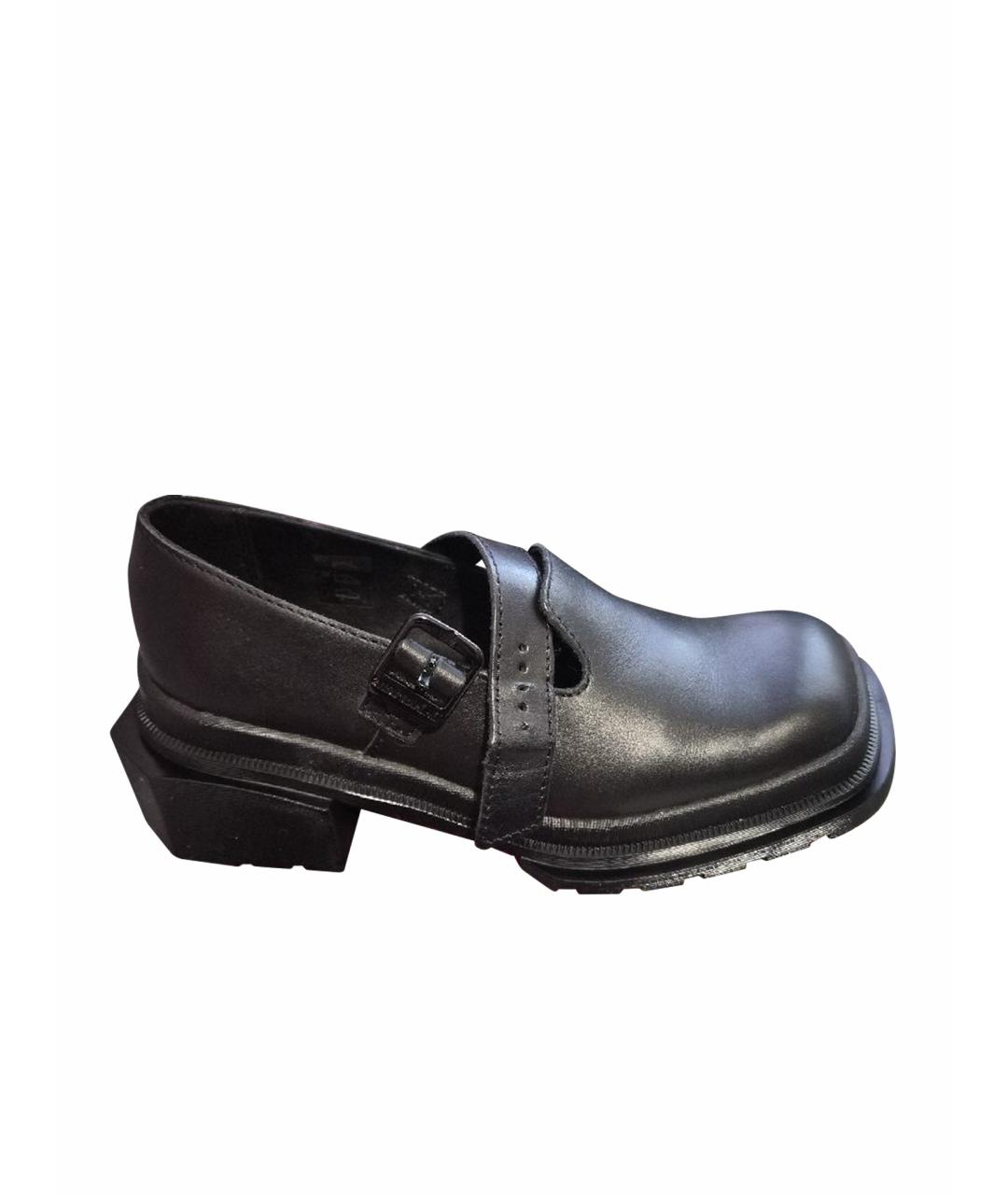 DR. MARTENS Черные кожаные туфли, фото 1