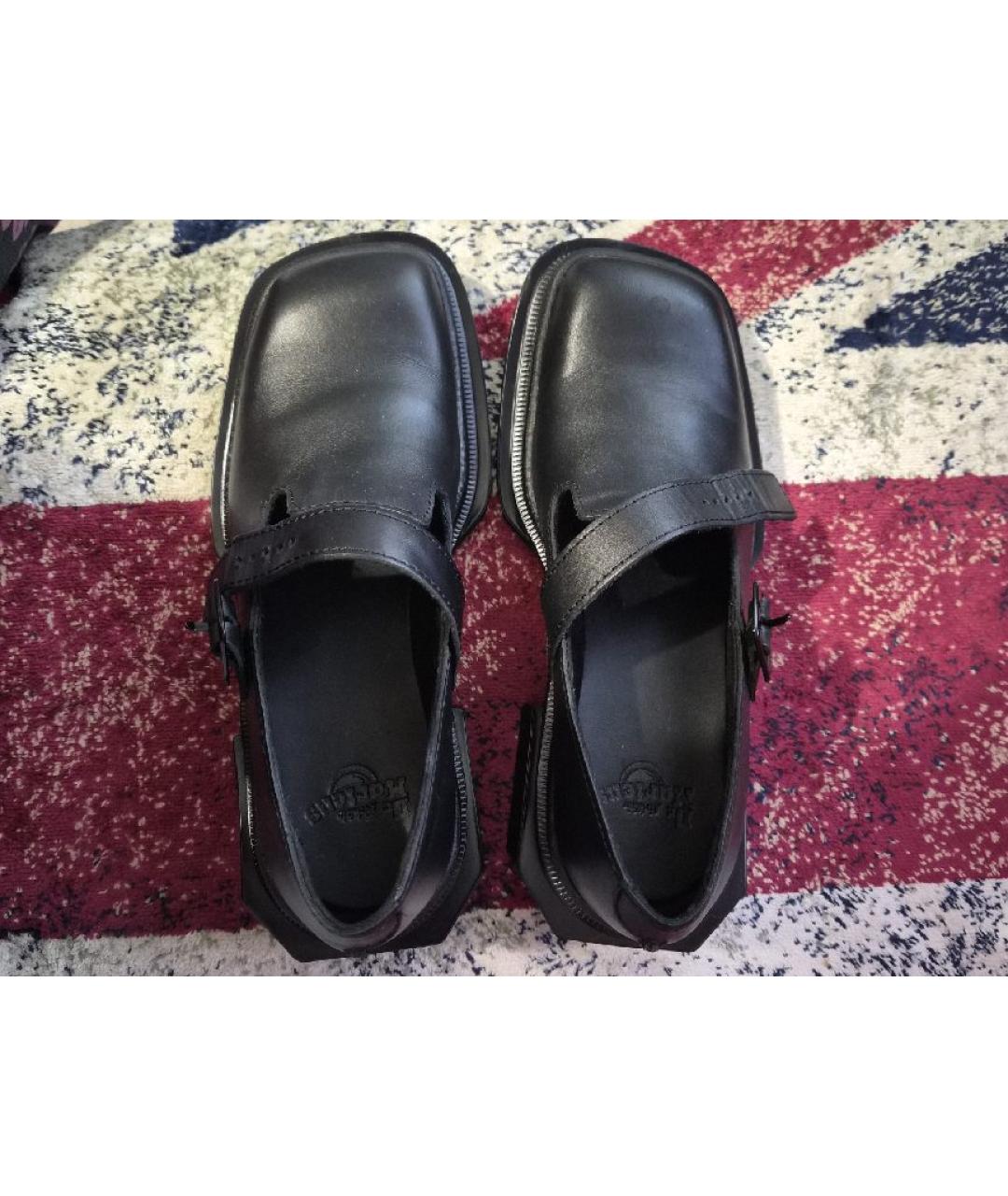 DR. MARTENS Черные кожаные туфли, фото 3