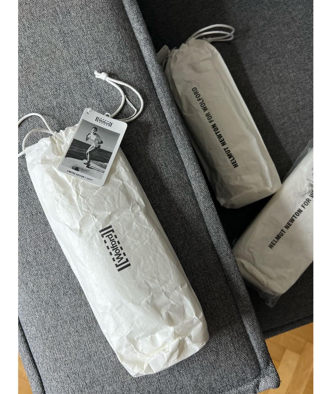 WOLFORD Белая хлопковая футболка, фото 6