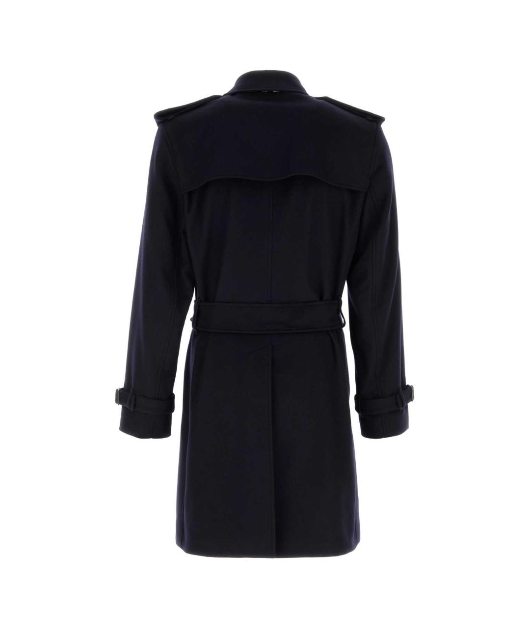 BURBERRY Синее кашемировое пальто, фото 2
