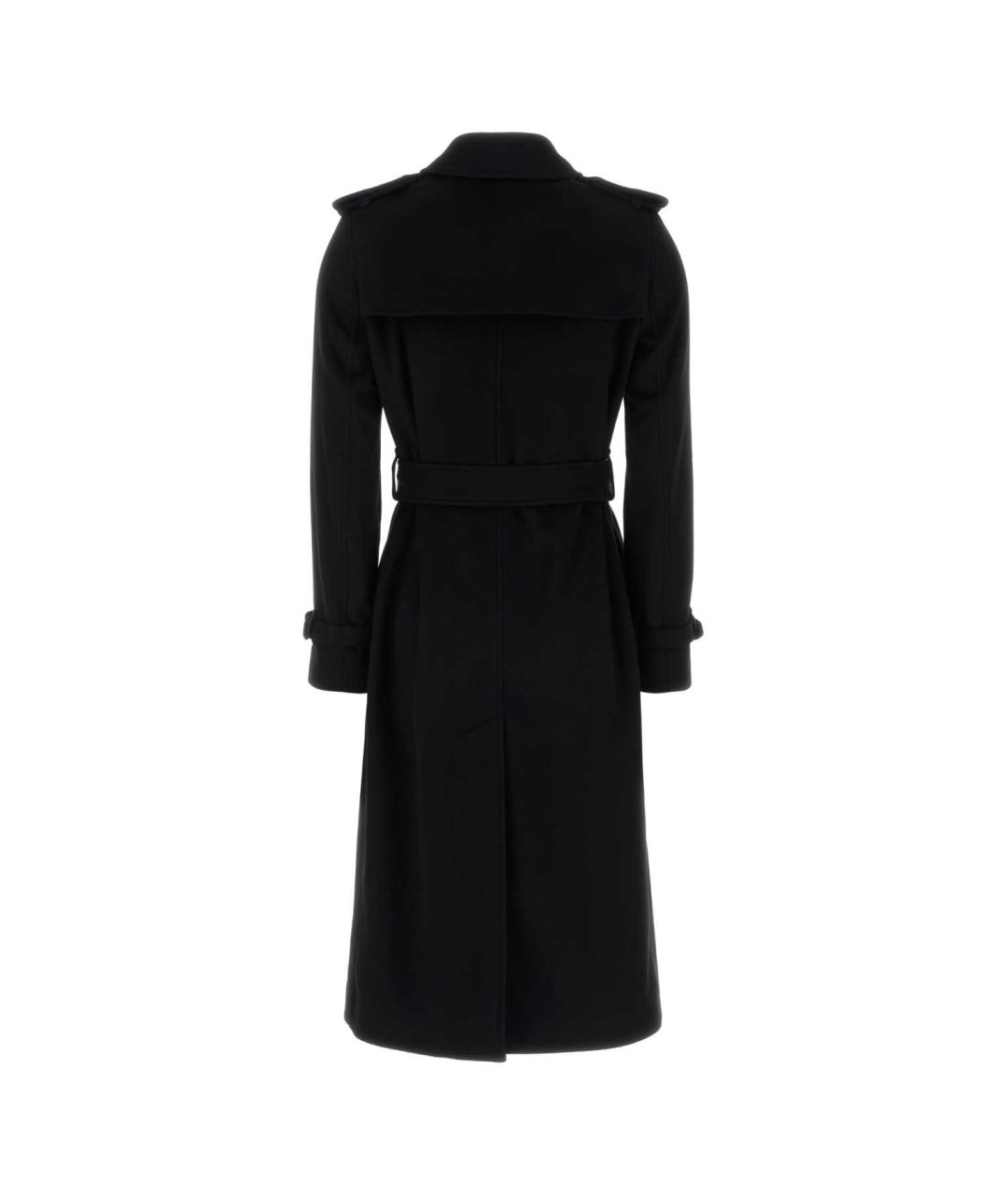 BURBERRY Черное кашемировое пальто, фото 2