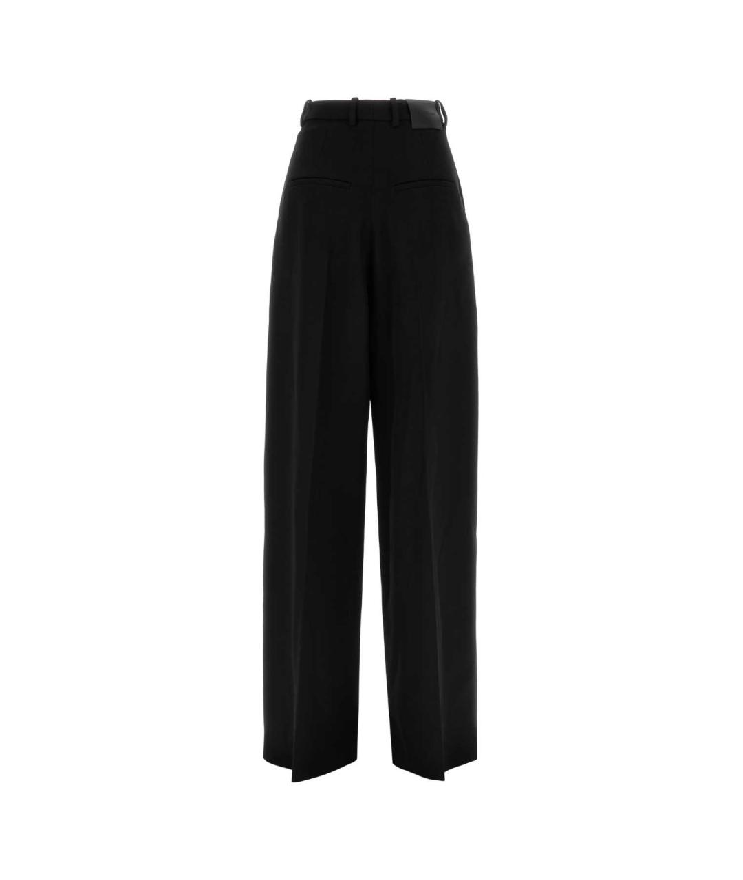 BALENCIAGA Черные шерстяные прямые брюки, фото 2