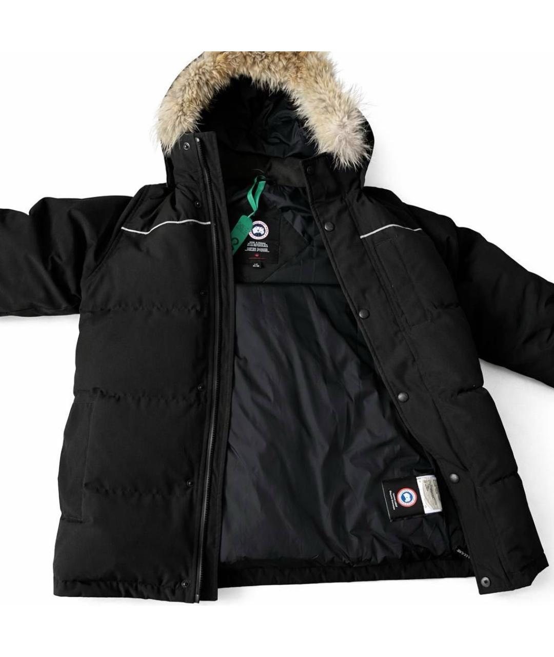 CANADA GOOSE Черная полиэстеровая куртка, фото 4