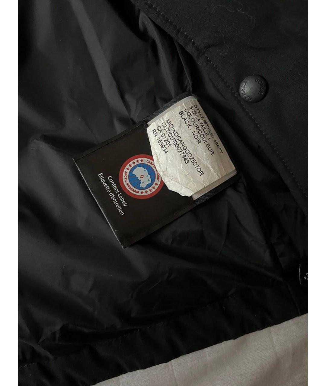 CANADA GOOSE Черная полиэстеровая куртка, фото 3