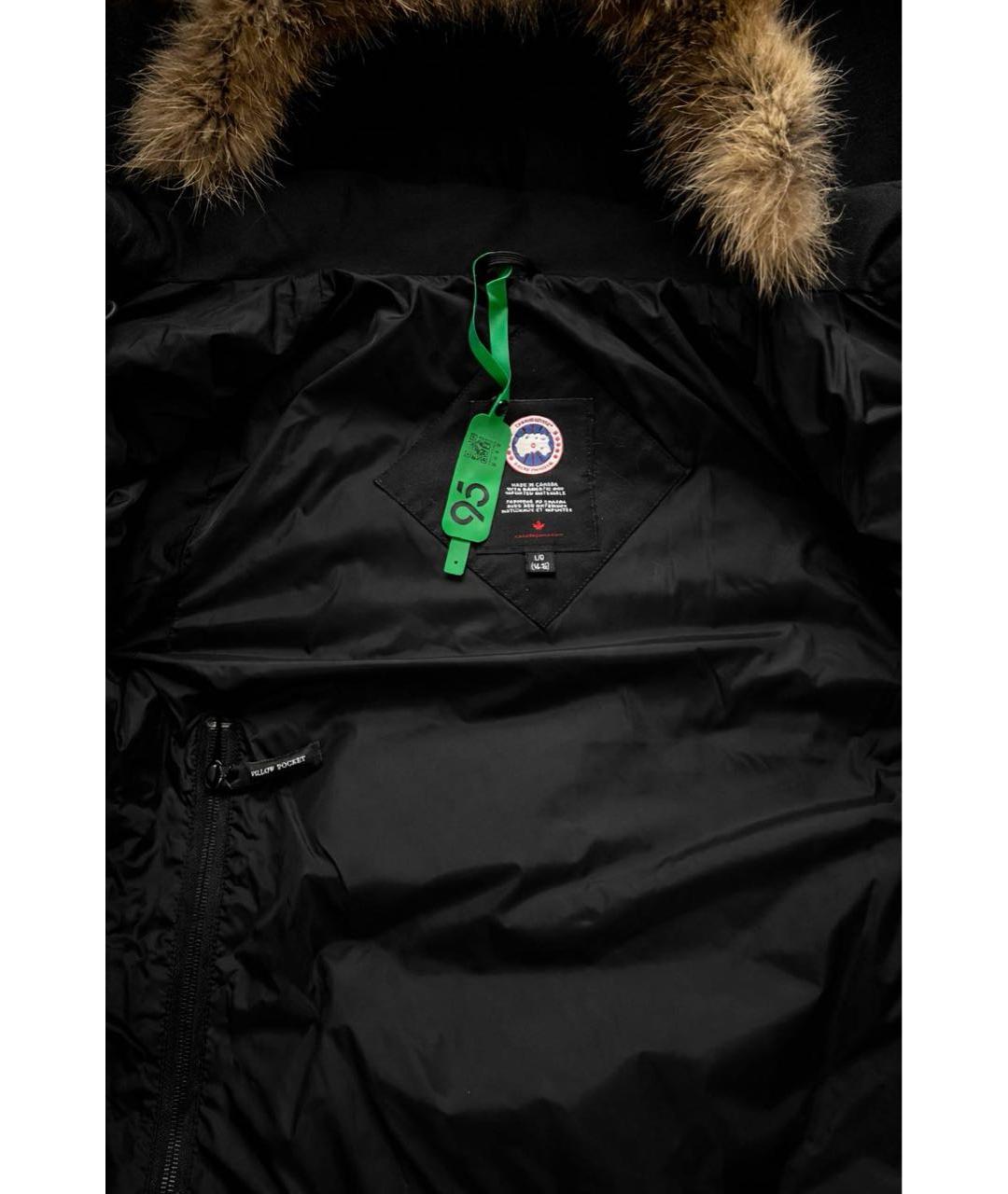 CANADA GOOSE Черная полиэстеровая куртка, фото 2