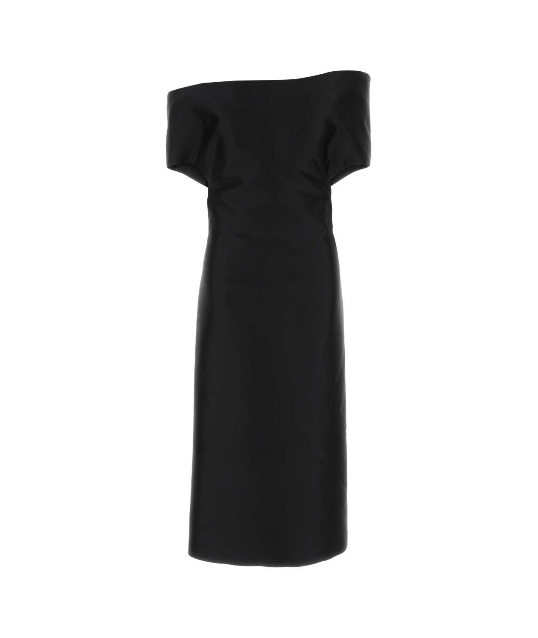 JIL SANDER Черное шерстяное платье, фото 1