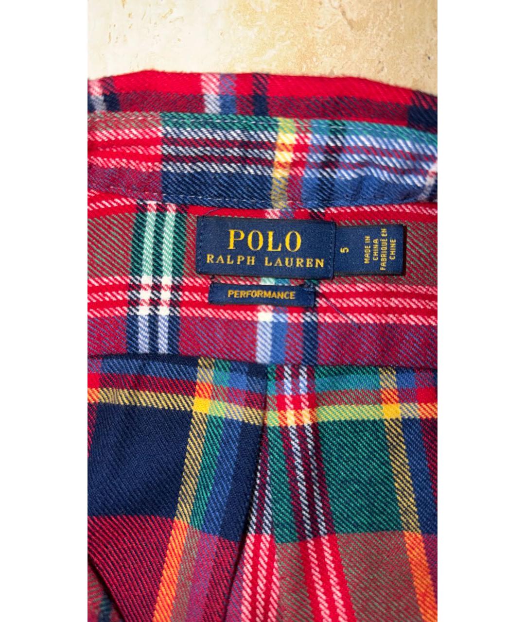 POLO RALPH LAUREN Красная хлопковая рубашка/блузка, фото 3