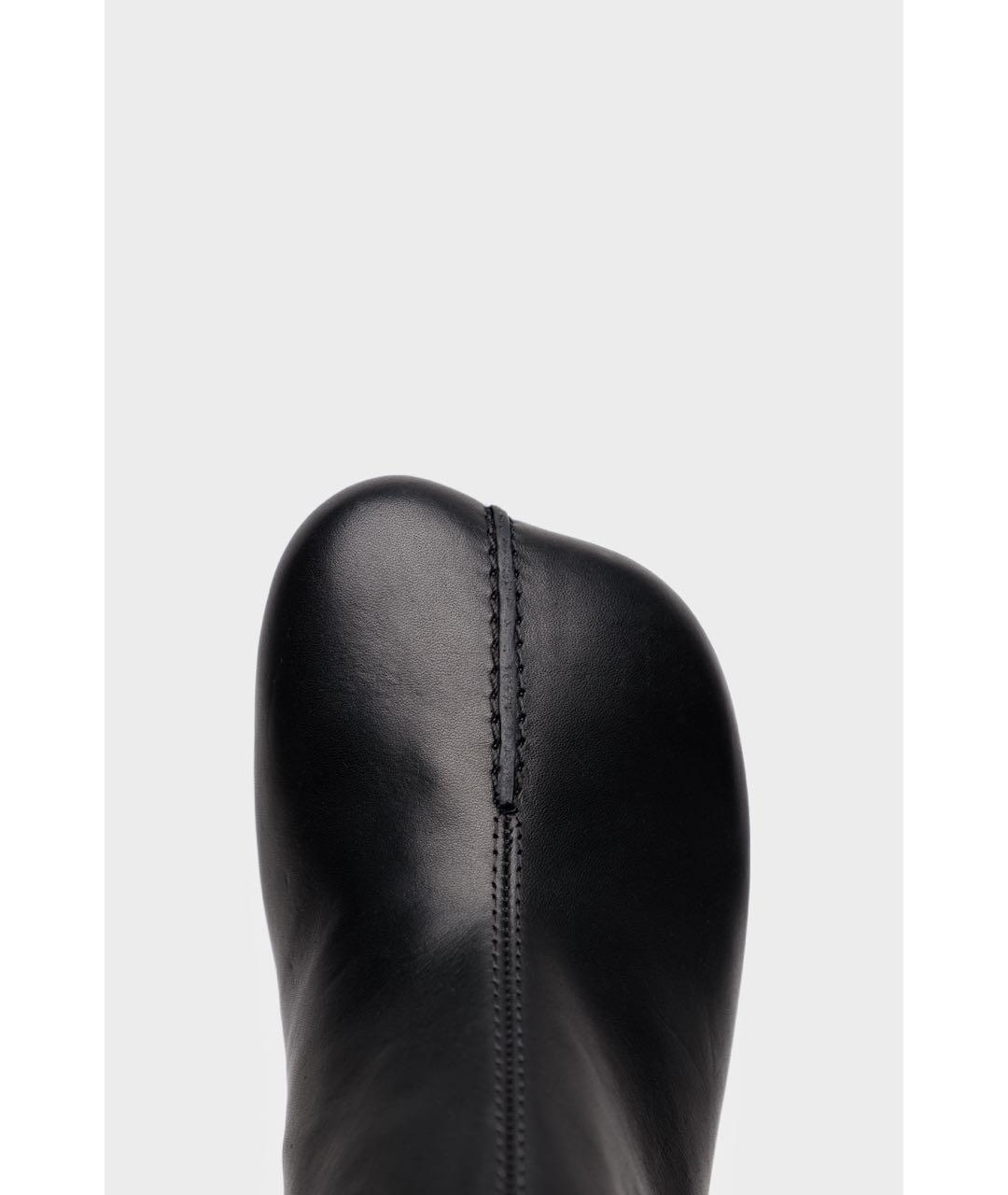 MM6 MAISON MARGIELA Черные кожаные ботильоны, фото 2