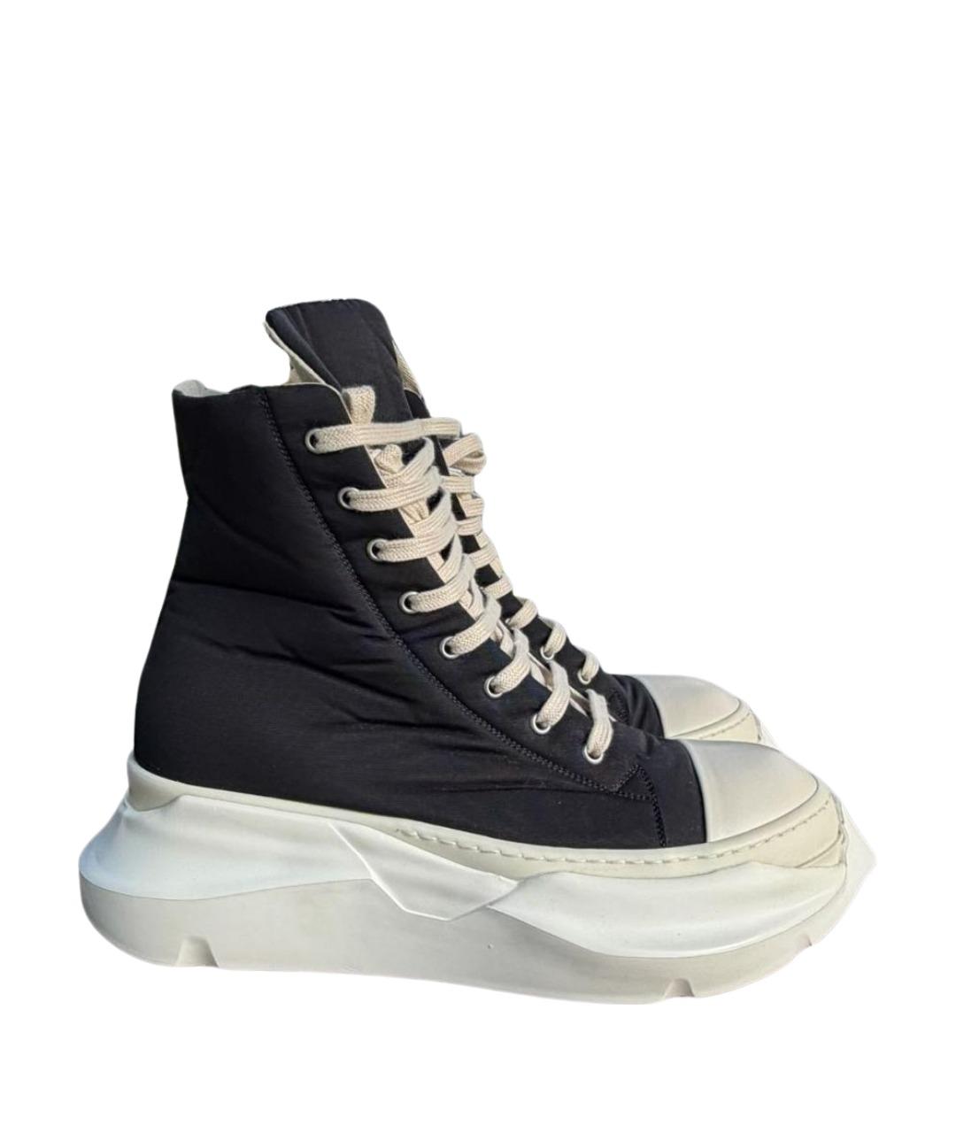 RICK OWENS DRKSHDW Черные синтетические высокие кроссовки / кеды, фото 1