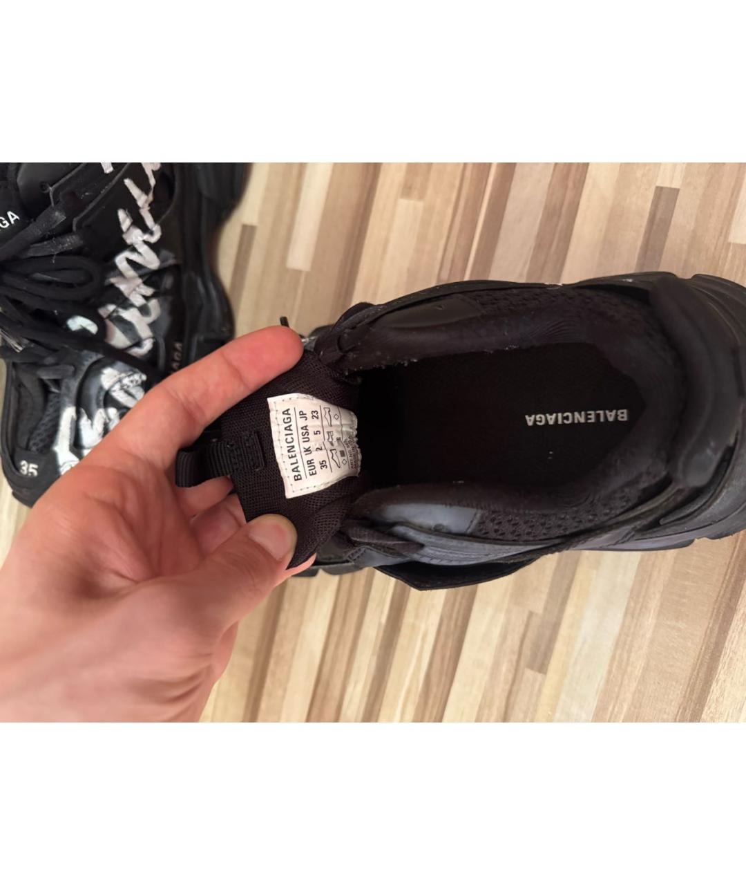 BALENCIAGA Черные резиновые кроссовки, фото 6