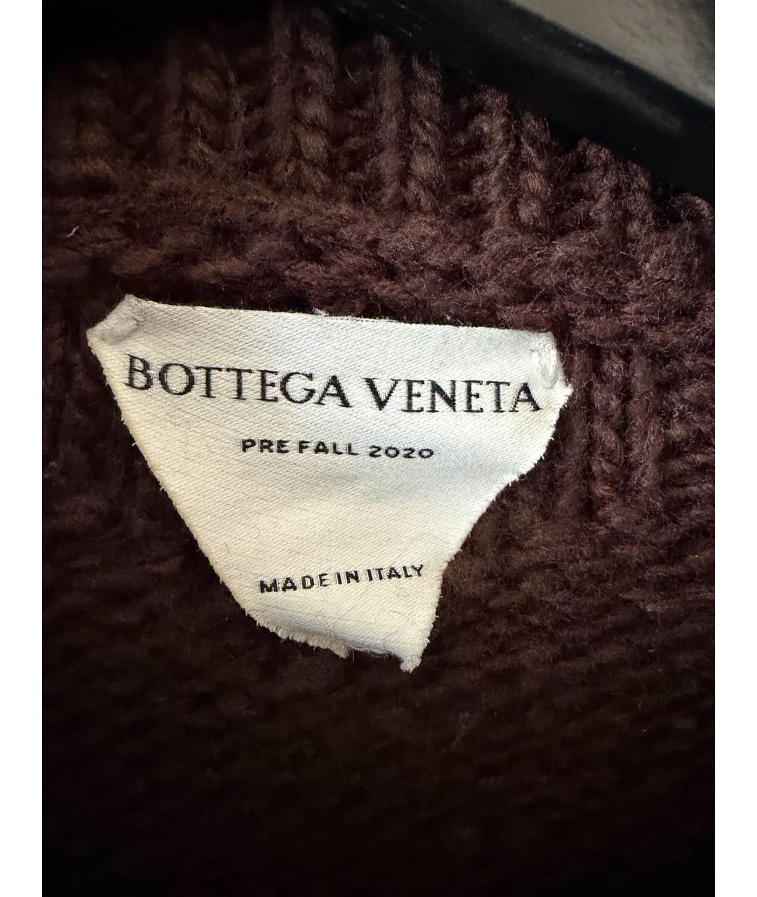 BOTTEGA VENETA Коричневый шерстяной кардиган, фото 3