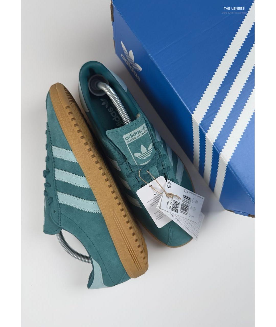 ADIDAS Зеленые замшевые низкие кроссовки / кеды, фото 6