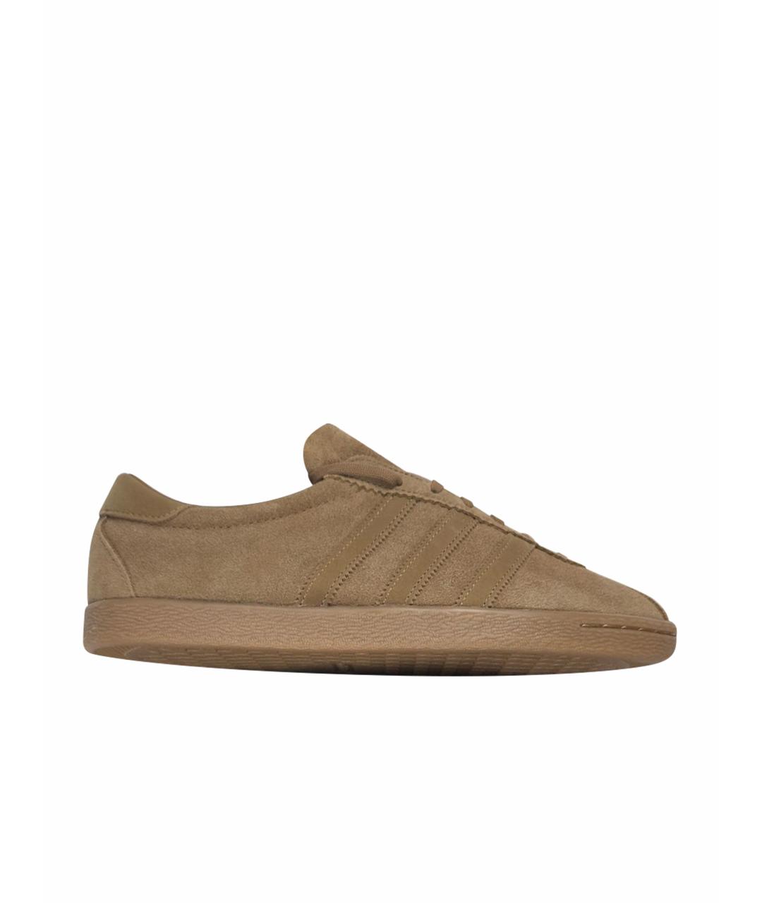 ADIDAS Коричневые замшевые низкие кроссовки / кеды, фото 1