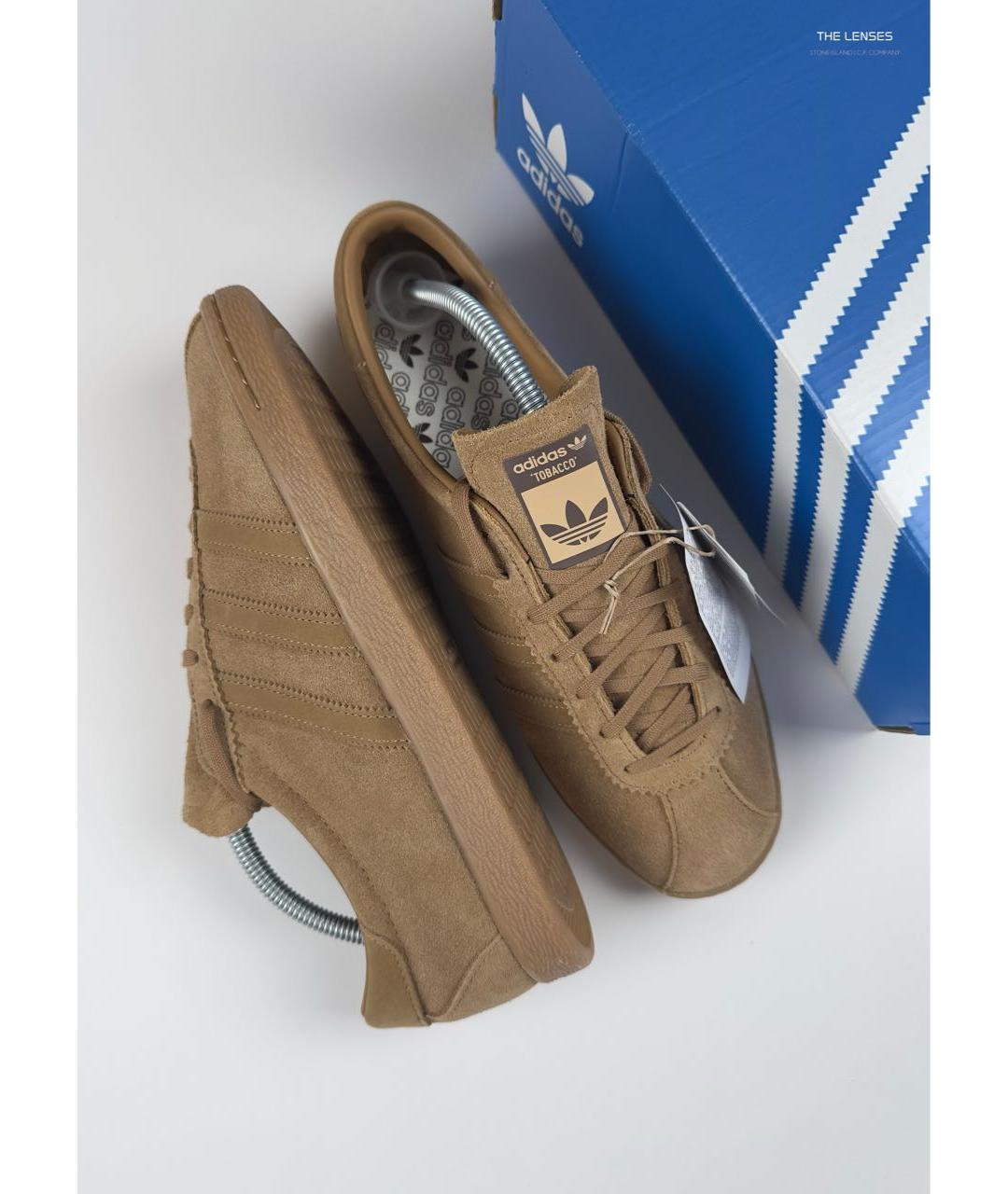 ADIDAS Коричневые замшевые низкие кроссовки / кеды, фото 6