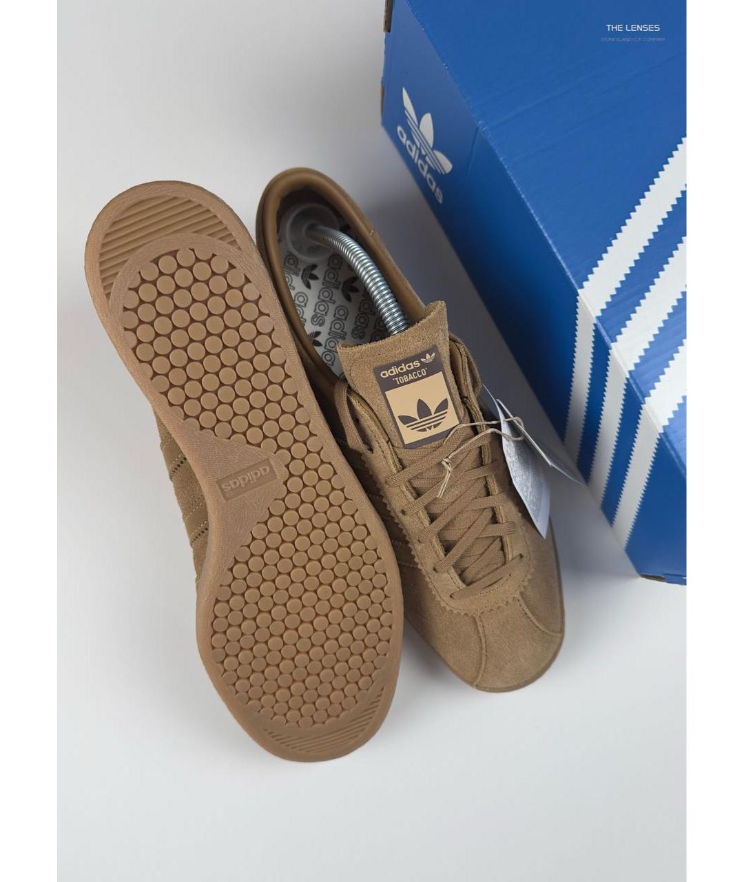 ADIDAS Коричневые замшевые низкие кроссовки / кеды, фото 2