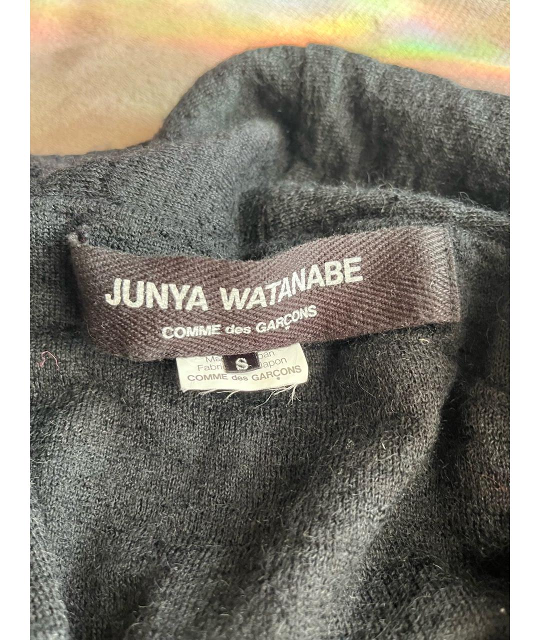 JUNYA WATANABE COMME DES GARÇONS Черный шерстяной кардиган, фото 3